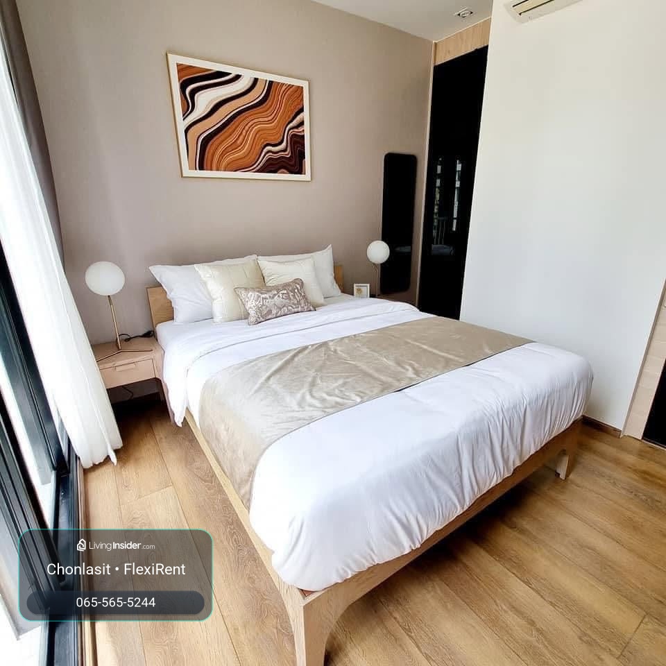 🏢 For rent PARK ORIGIN 24 | Sukhumvit 24 – Phrom Phong ✨ Luxury condo in the heart of the city, Sukhumvit 24 location 🌿 2 bedrooms, 1 bathroom | New room | Garden View 📸 Photos from the actual room – รูปที่ 4