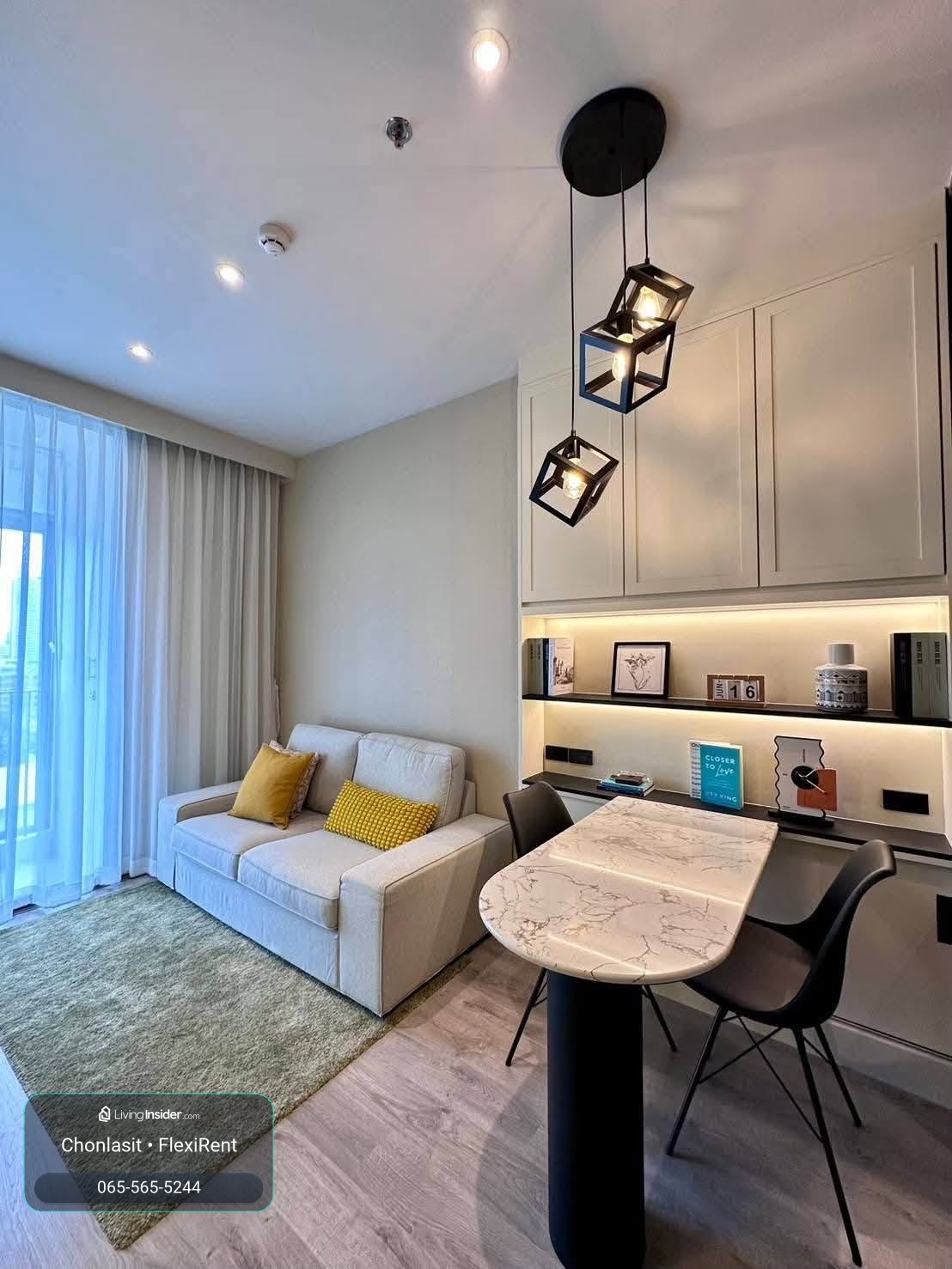 🏢 For rent Rhythm Ekkamai Estate 🚝 near BTS Ekkamai ✨ 1 Bedroom | 35 sq m. | 10th floor 🛋️ Fully Furnished with complete electrical appliances 📶 Hi-Speed ​​Internet included – รูปที่ 2