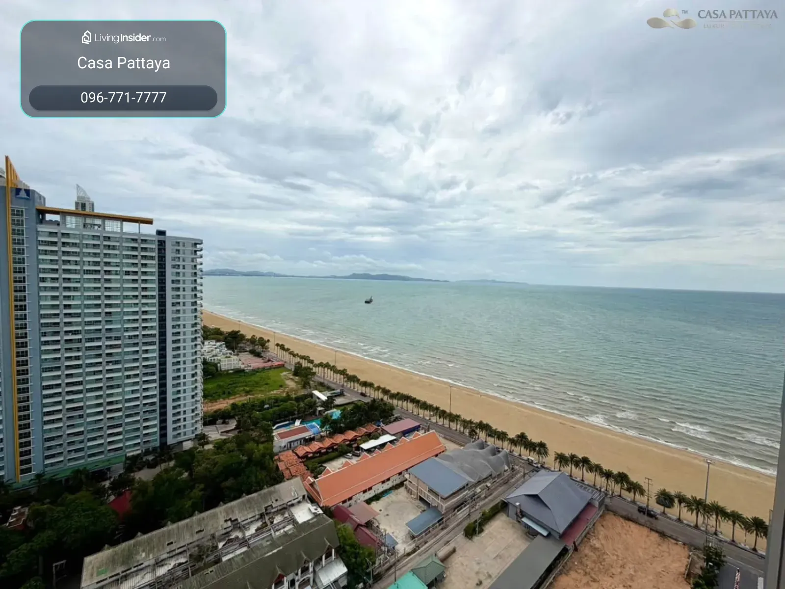 วิวทะเลสวยอลังการ! ขายห้องสตูดิโอ โครงการ Aeras Beachfront จอมเทียน – รูปที่ 2