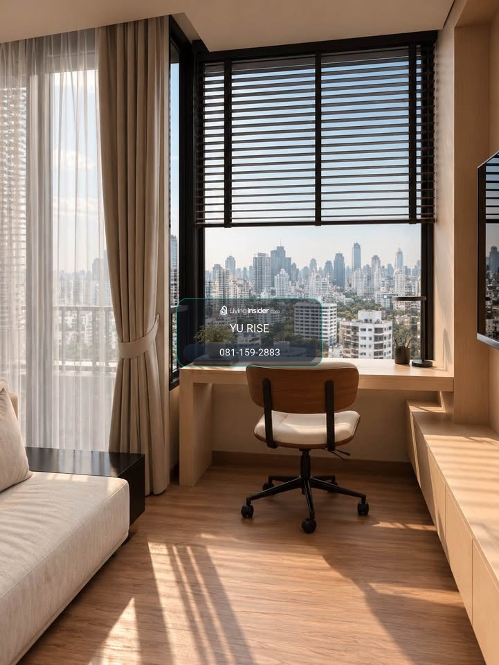ให้เช่า Noble Form Thonglor 1 ห้องนอน 1 ห้องน้ำ แต่งหรูครบพร้อมอยู่ ชั้นสูงวิวโล่ง ใจกลางทองหล่อ ใกล้ J Avenue & Donki Mall – รูปที่ 4