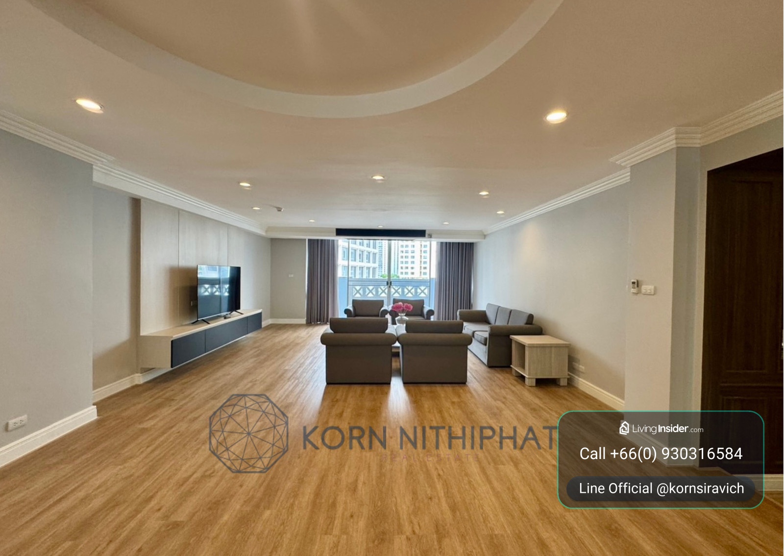 For Rent Pet Friendly Apartment in Asoke - Sukhumvit, Bangkok | Rare Space is Sizing 380 SQM 4BR 4BA 1MAID | 1.1 k.m. BTS Asoke and 1.3 k.m. to EmQuartier and Benjasiri Park – รูปที่ 2