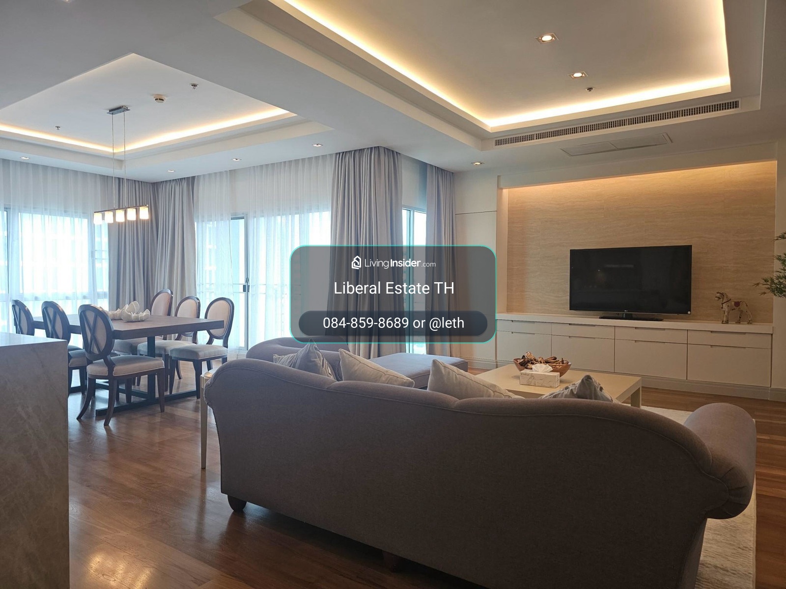 LTH16206 - Pet-Friendly Luxury Condo FOR RENT Royal Residence Park | 220 sq.m. | 3 Beds 3 Baths + 1 Powder Room | BTS Phloenchit | 180K | คอนโดหรูเลี้ยงสัตว์ได้ ให้เช่า เพลินจิต – รูปที่ 4