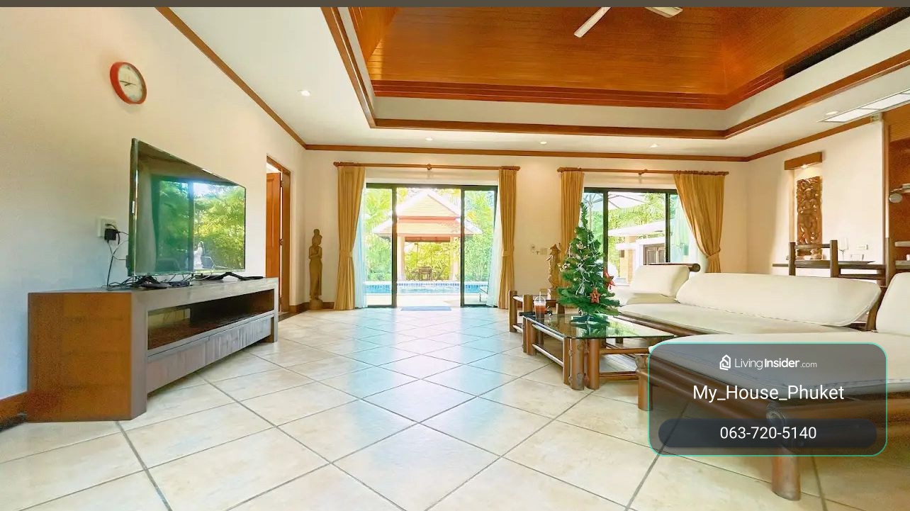 For Sale | Grand Thai-Balinese 3-Bed Pool Villa on 890 sqm Plot in Nai Harn, Phuket – รูปที่ 3