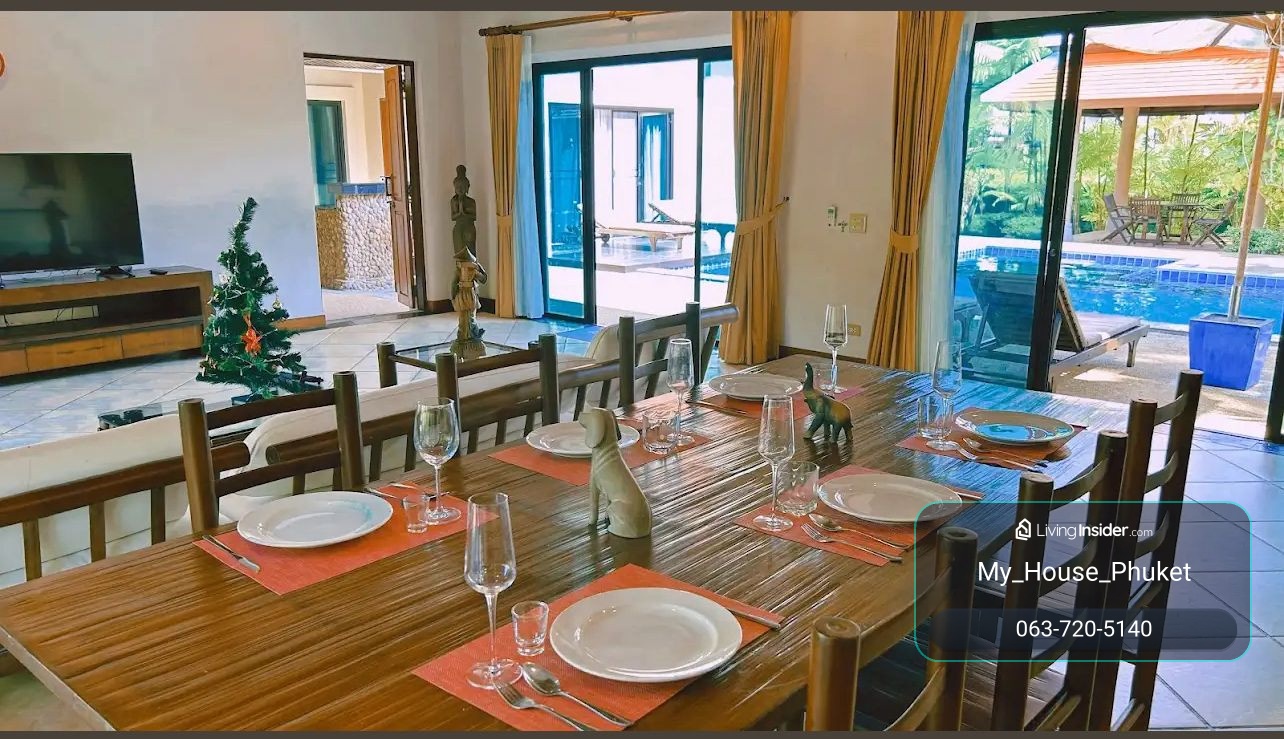For Sale | Grand Thai-Balinese 3-Bed Pool Villa on 890 sqm Plot in Nai Harn, Phuket – รูปที่ 4