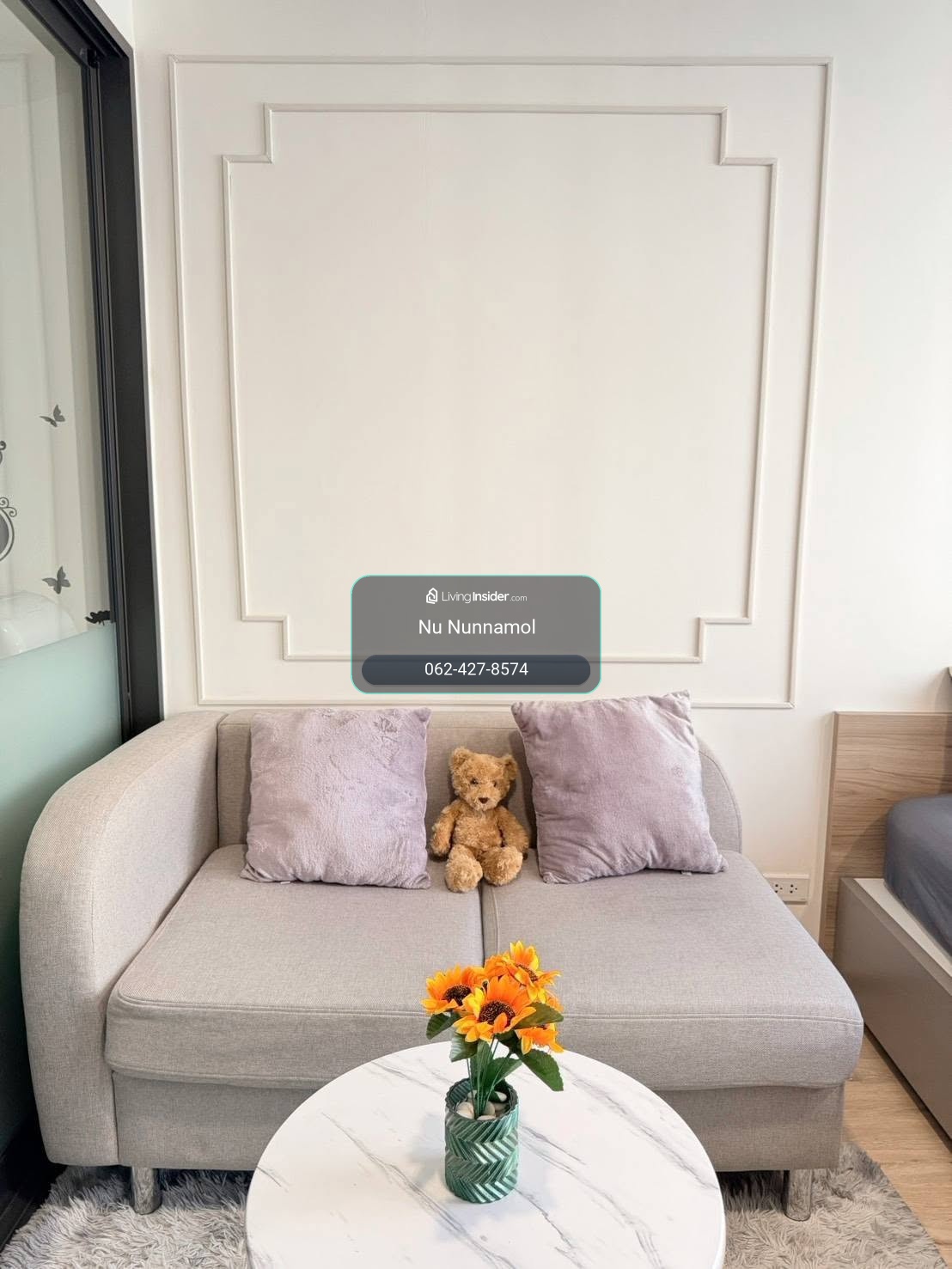 oneder kaset studio room, walk-in Closet, room size 26 square meters, Building C, 6th floor – รูปที่ 3