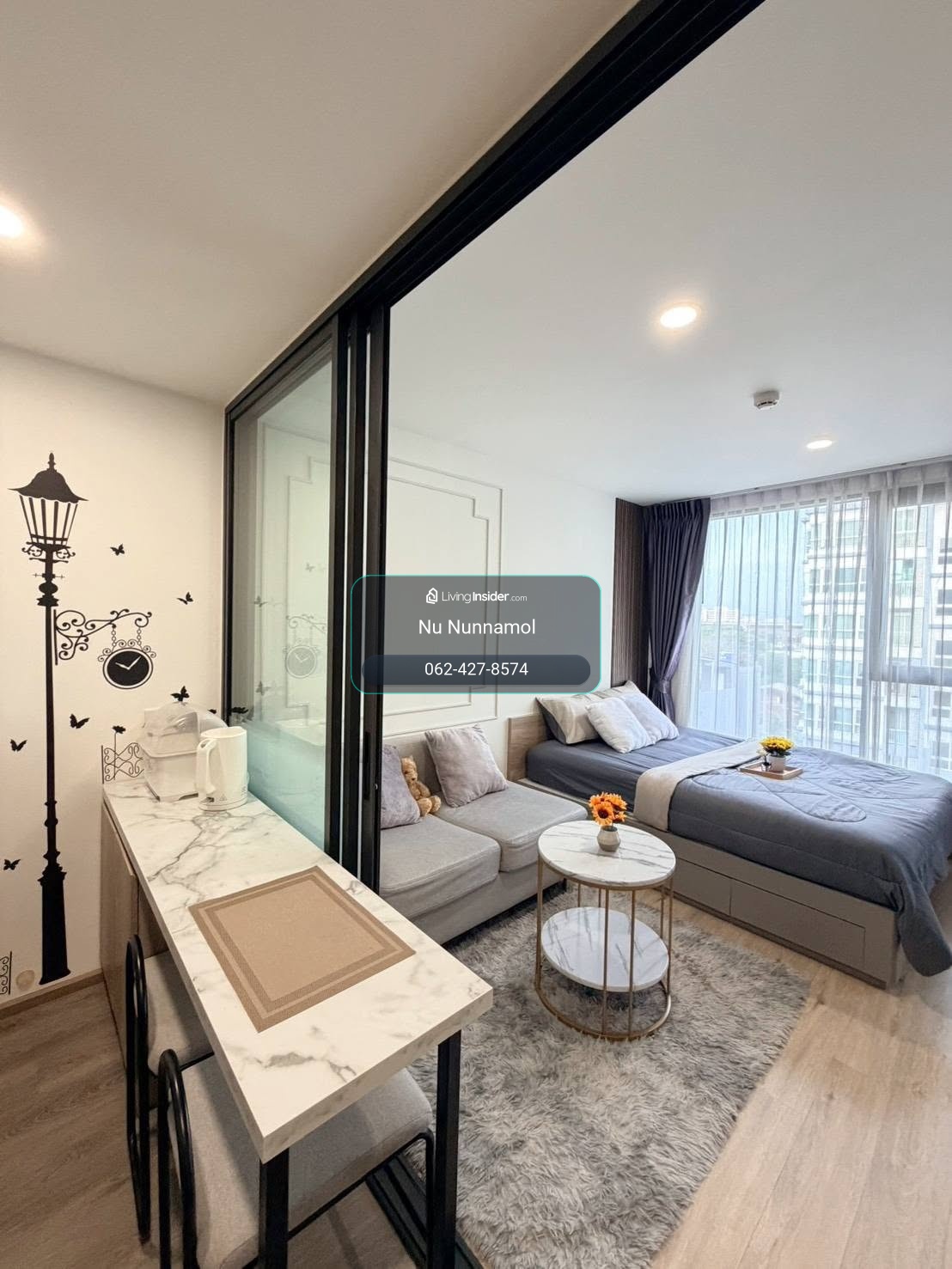 oneder kaset studio room, walk-in Closet, room size 26 square meters, Building C, 6th floor – รูปที่ 4