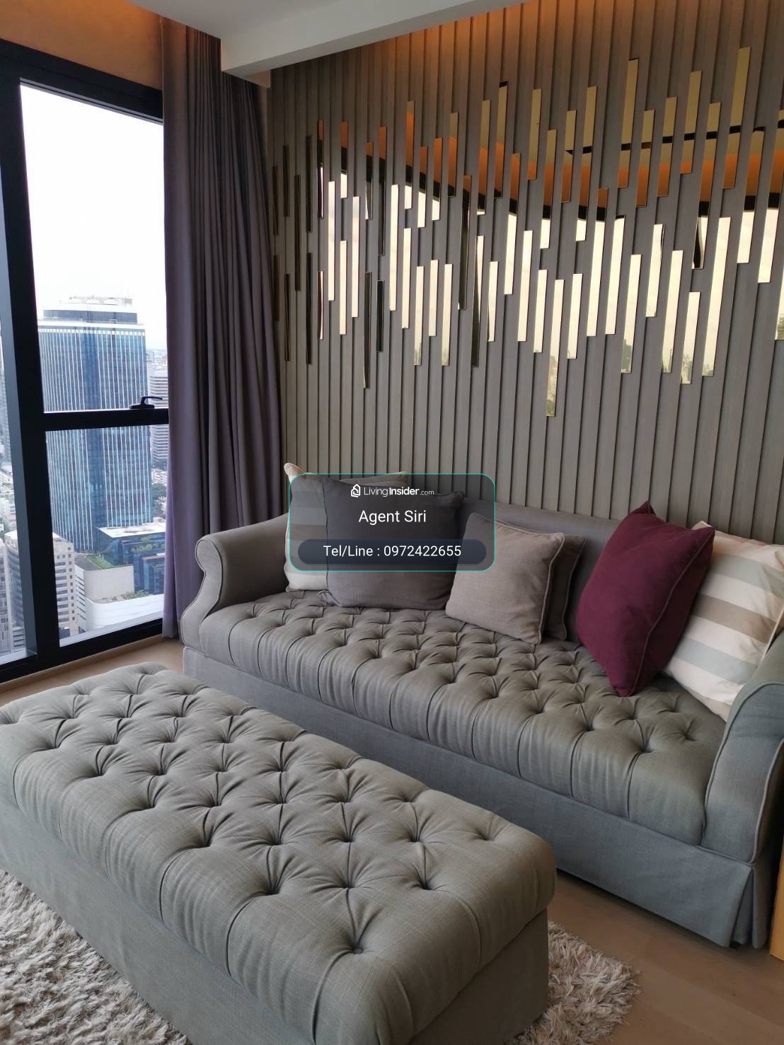 🔥For Rent🔥2b1b  🚩Ashton Chula - Silom ✅Pls Call ✅+66972422655 – รูปที่ 3