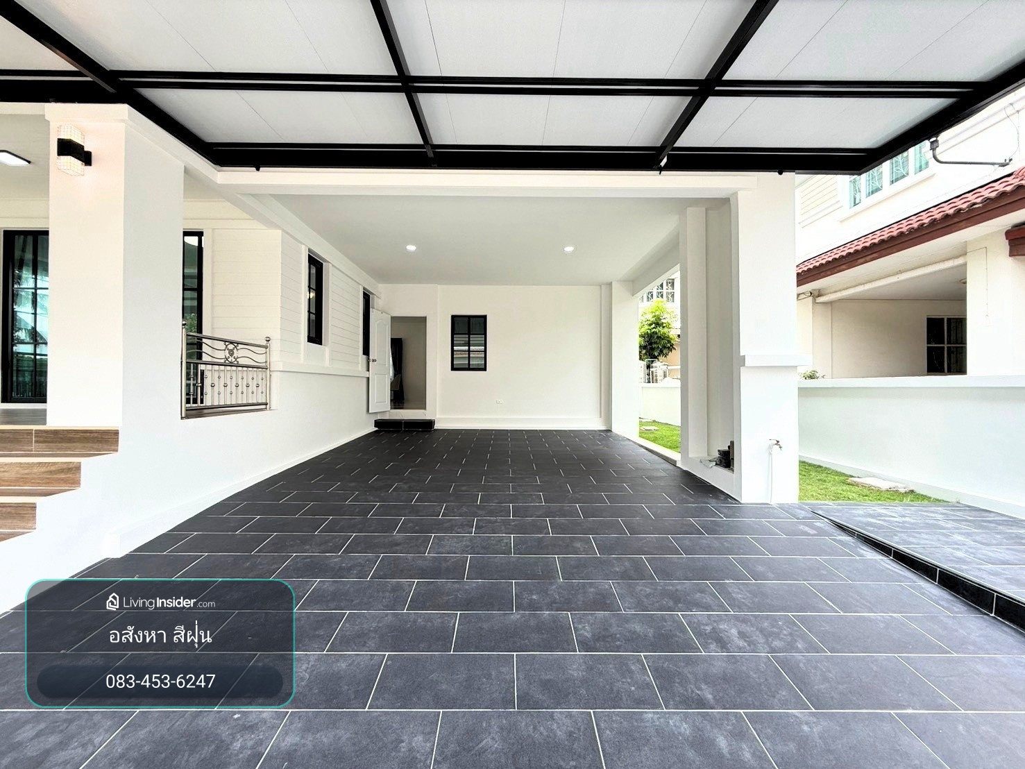2-story detached house for sale, Manthana Village, Rangsit-Khlong 2, corner house, Soi 9, area 80.2 square meters, 3 bedrooms, Prachathipat Subdistrict, Thanyaburi District, Pathum Thani. – รูปที่ 3