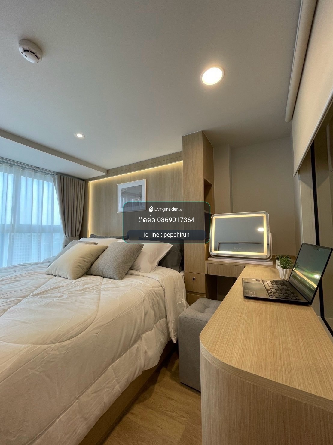 ให้เช่า 2 ห้องนอน ห้องใหม่ พร้อมอยู่ Culture Chula 55,000 บาท ติดต่อ 0869017364 – รูปที่ 4