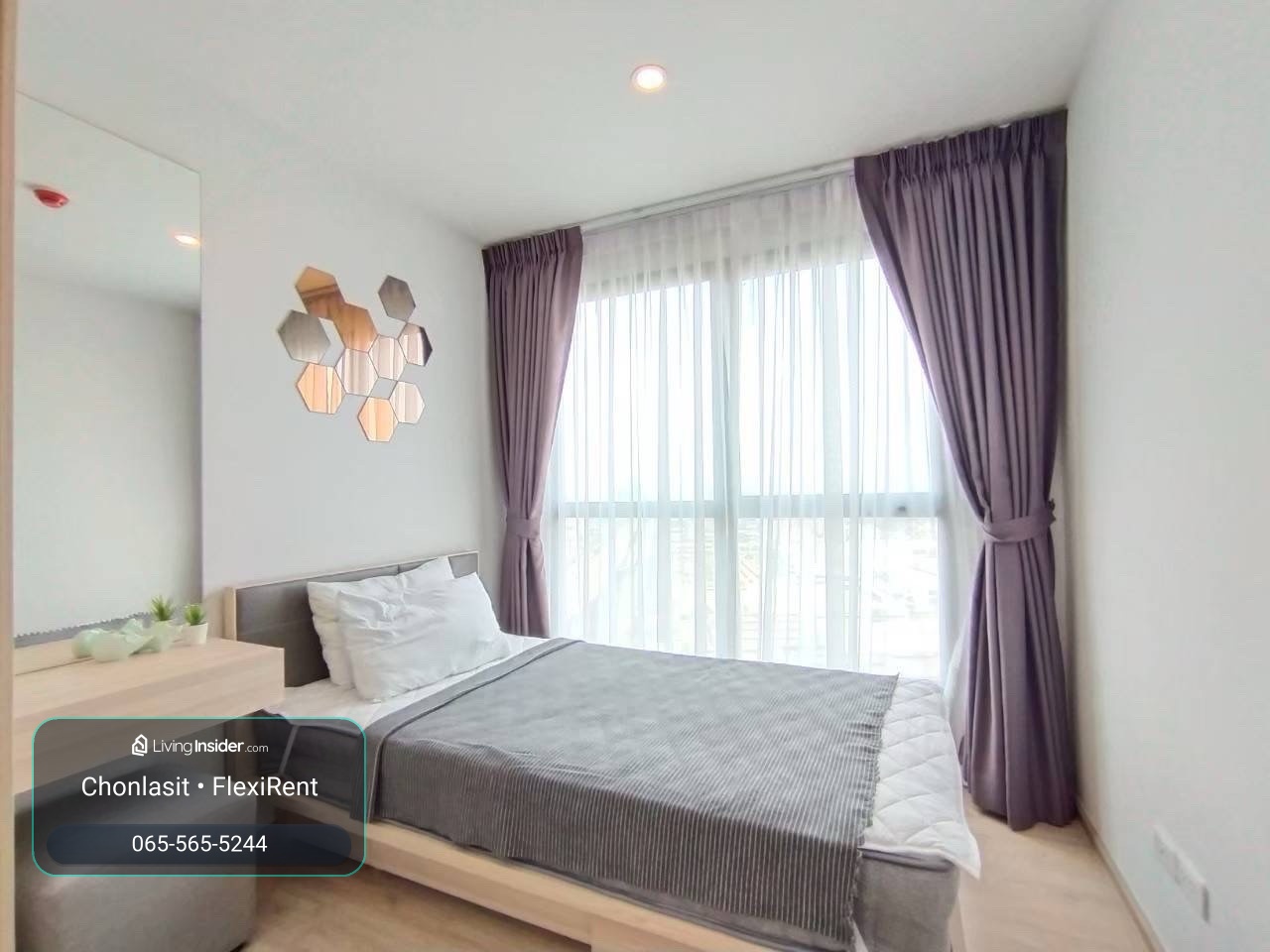 🏡 FOR RENT | IDEO O2 BTS Bangna ✨ Private corner room, 29th floor | Garden view, quiet | Fully Furnished – รูปที่ 3