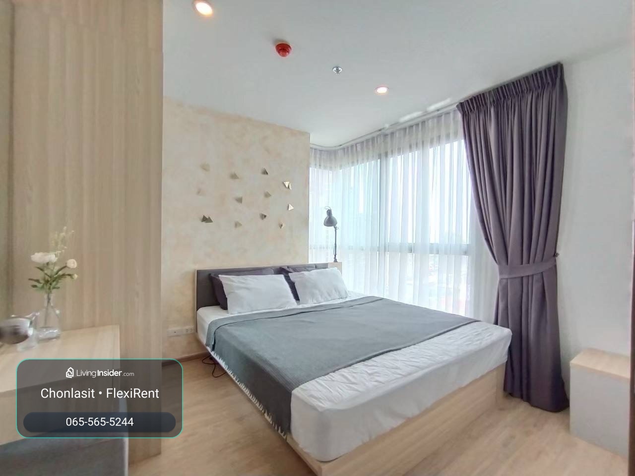 🏡 FOR RENT | IDEO O2 BTS Bangna ✨ Private corner room, 29th floor | Garden view, quiet | Fully Furnished – รูปที่ 2