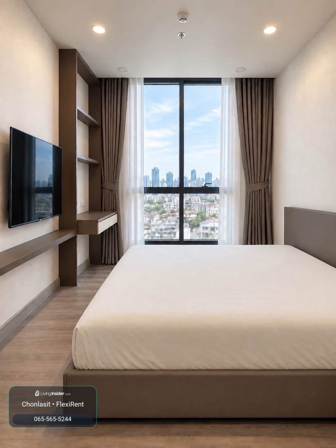 🏡 FOR RENT | Supalai Premier Samsen - Ratchawat ✨ 49 sq m. | Closed kitchen + balcony | 9th floor, south facing, good wind all day | Custom-Made furniture – รูปที่ 3