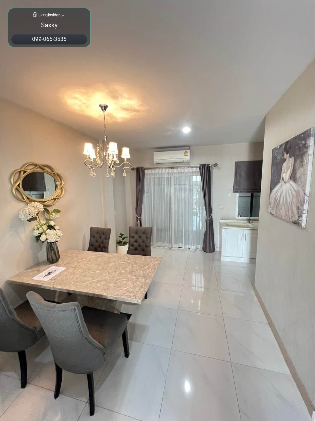 ⚡ For rent, 3-story townhome, Ruenrudee Village 7, Ramindra - Hathairat, size 21 sq m. ⚡ – รูปที่ 3