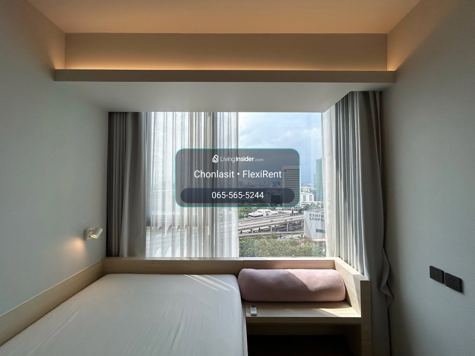 🌿 ให้เช่า The Crest Park Residences 1 ห้องนอน | 35.69 ตร.ม. ✨ ห้องแต่งครบ | พร้อมอยู่ทันที | ระเบียงวิวสวน – รูปที่ 2