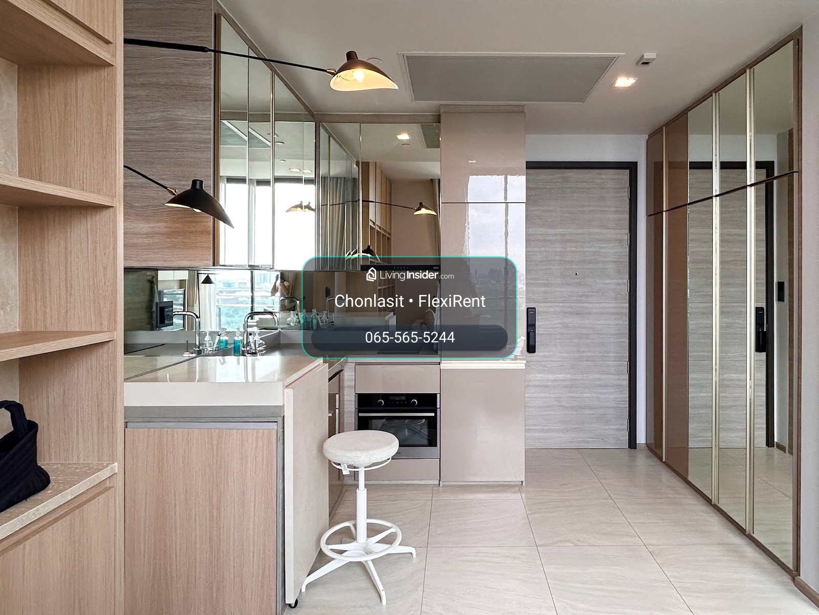 🌿 ให้เช่า The Crest Park Residences 1 ห้องนอน | 35.69 ตร.ม. ✨ ห้องแต่งครบ | พร้อมอยู่ทันที | ระเบียงวิวสวน – รูปที่ 4