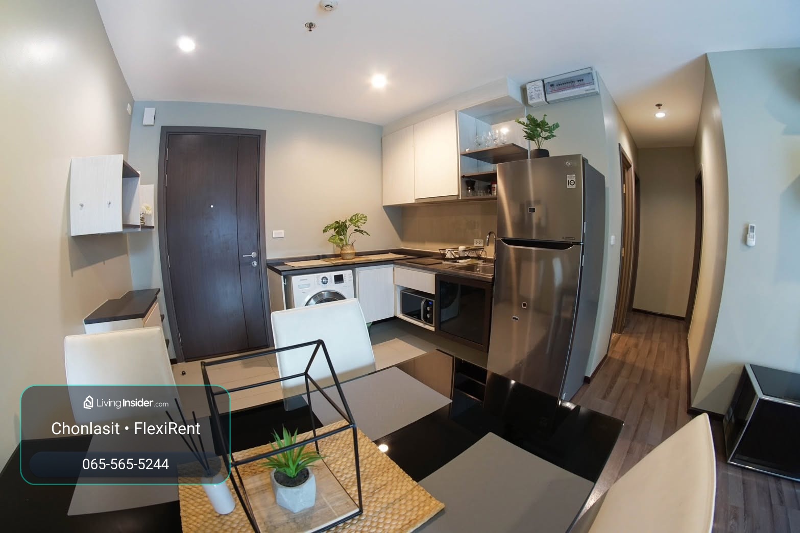 🏡 ให้เช่า The Base Park West T77 อ่อนนุช ✨ ห้องทำใหม่ | ห้องมุม | ตกแต่งพร้อมอยู่ 2 ห้องนอน | 2 ห้องน้ำ | 53.5 ตร.ม. 🏢 ห้องมุม | ชั้น 2 | พร้อมเข้าอยู่ – รูปที่ 3