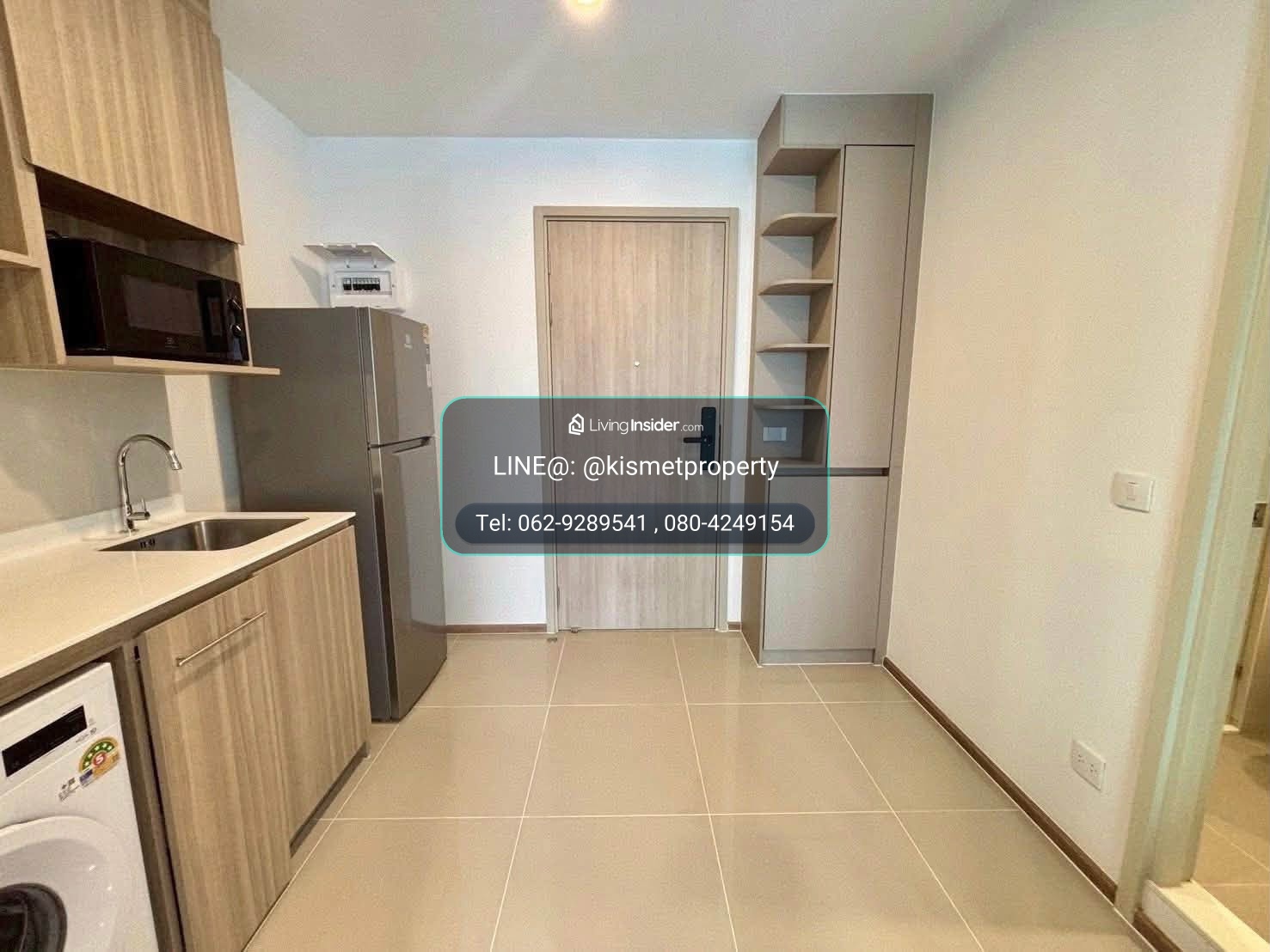 For Rent Life rama 4 asoke  1bed size 26 sq.m. F/F – รูปที่ 3