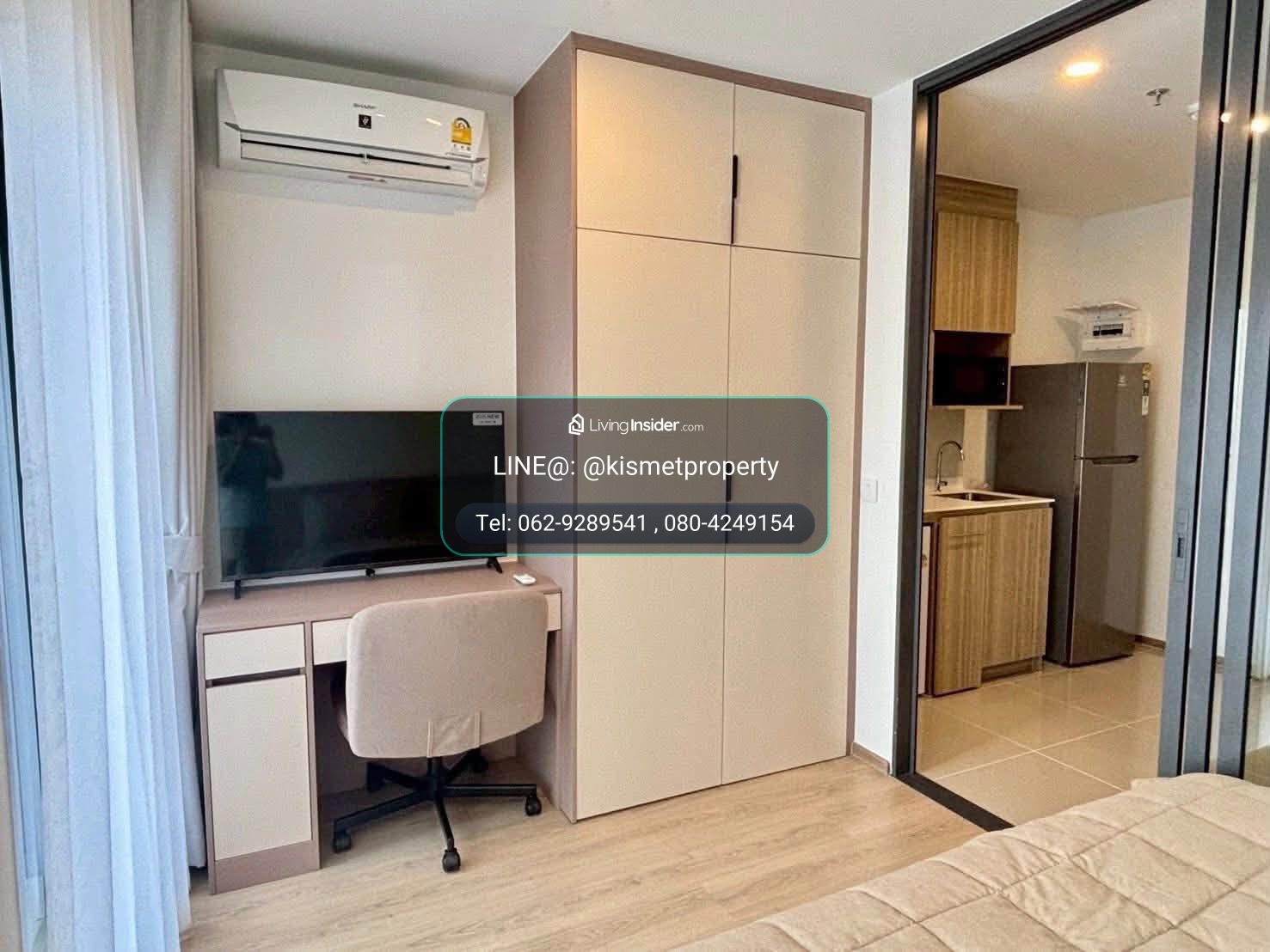 For Rent Life rama 4 asoke  1bed size 26 sq.m. F/F – รูปที่ 2
