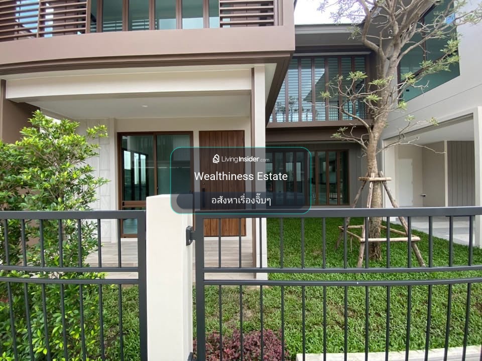 (HL)🏡 For sale/rent, luxury single house, Burasiri Krungthep Kreetha, private plot, next to garden and common swimming pool, 4 bedrooms, 5 bathrooms, only 35 MB!! – รูปที่ 3
