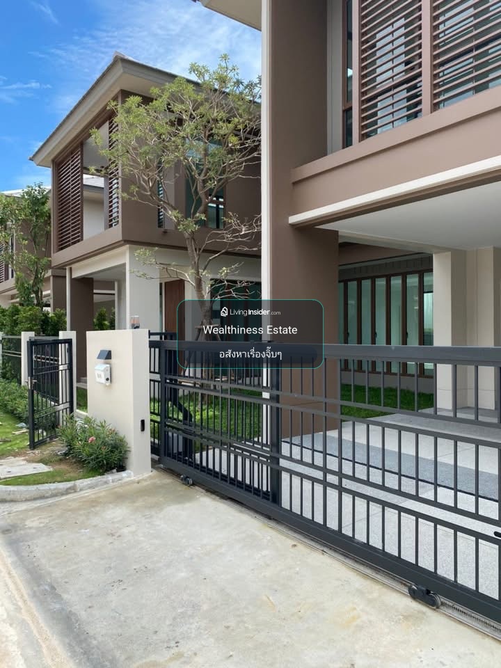 (HL)🏡 For sale/rent, luxury single house, Burasiri Krungthep Kreetha, private plot, next to garden and common swimming pool, 4 bedrooms, 5 bathrooms, only 35 MB!! – รูปที่ 2
