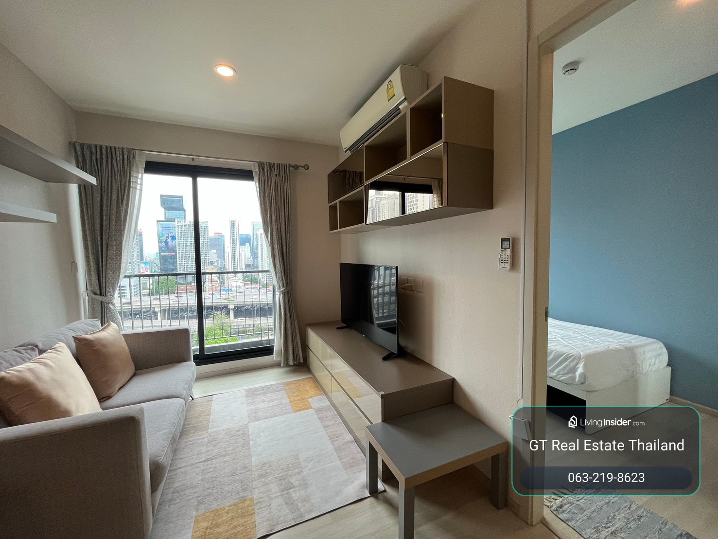 Life Asoke, convenient travel, beautiful room, fully furnished, ready to move in. – รูปที่ 2