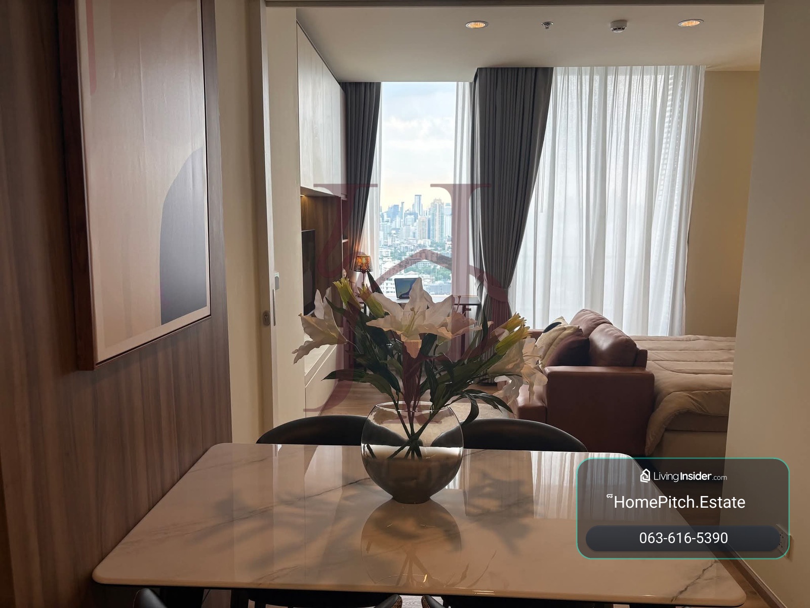🏢 โนเบิล ฟอร์ม ทองหล่อ คอนโด 1 นอน วิวเมือง นัดชม 063-616-5390 – รูปที่ 3
