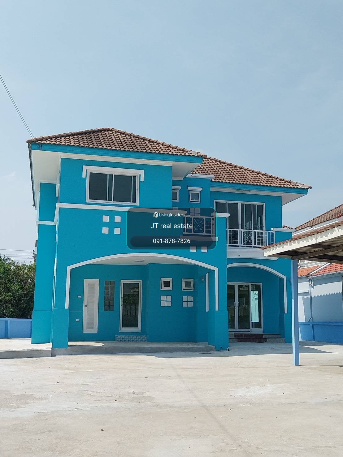 For rent, 2-story detached house near Bang Yai and Central Westgate, Nonthaburi, wide area, area up to 163 sq. wah, parking for more than 8 cars. – รูปที่ 2