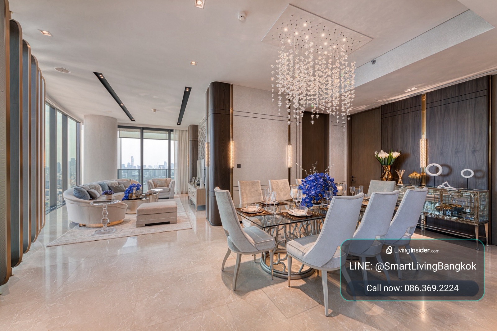 ให้เช่าคอนโดหรูริมแม่น้ำเจ้าพระยา Banyan Tree Residences Riverside Bangkok 2 ห้องนอน 178 ตร.ม. วิวแม่น้ำพาโนรามา ใกล้ ICONSIAM  – รูปที่ 2