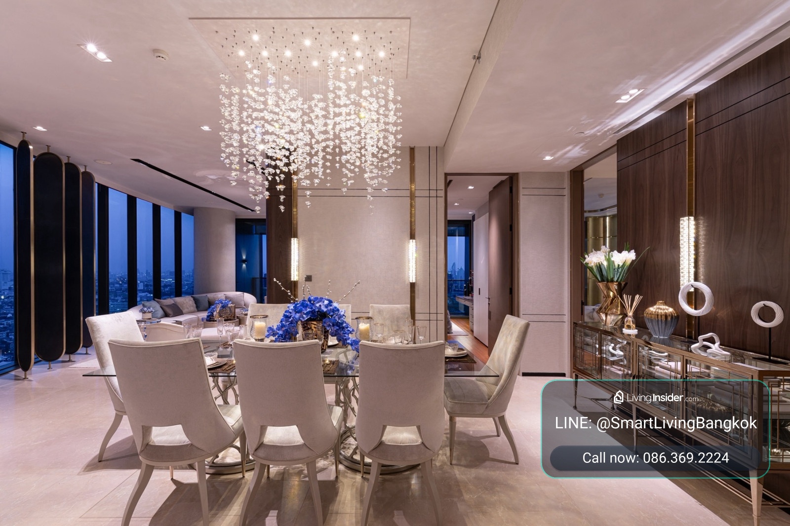 ให้เช่าคอนโดหรูริมแม่น้ำเจ้าพระยา Banyan Tree Residences Riverside Bangkok 2 ห้องนอน 178 ตร.ม. วิวแม่น้ำพาโนรามา ใกล้ ICONSIAM  – รูปที่ 3