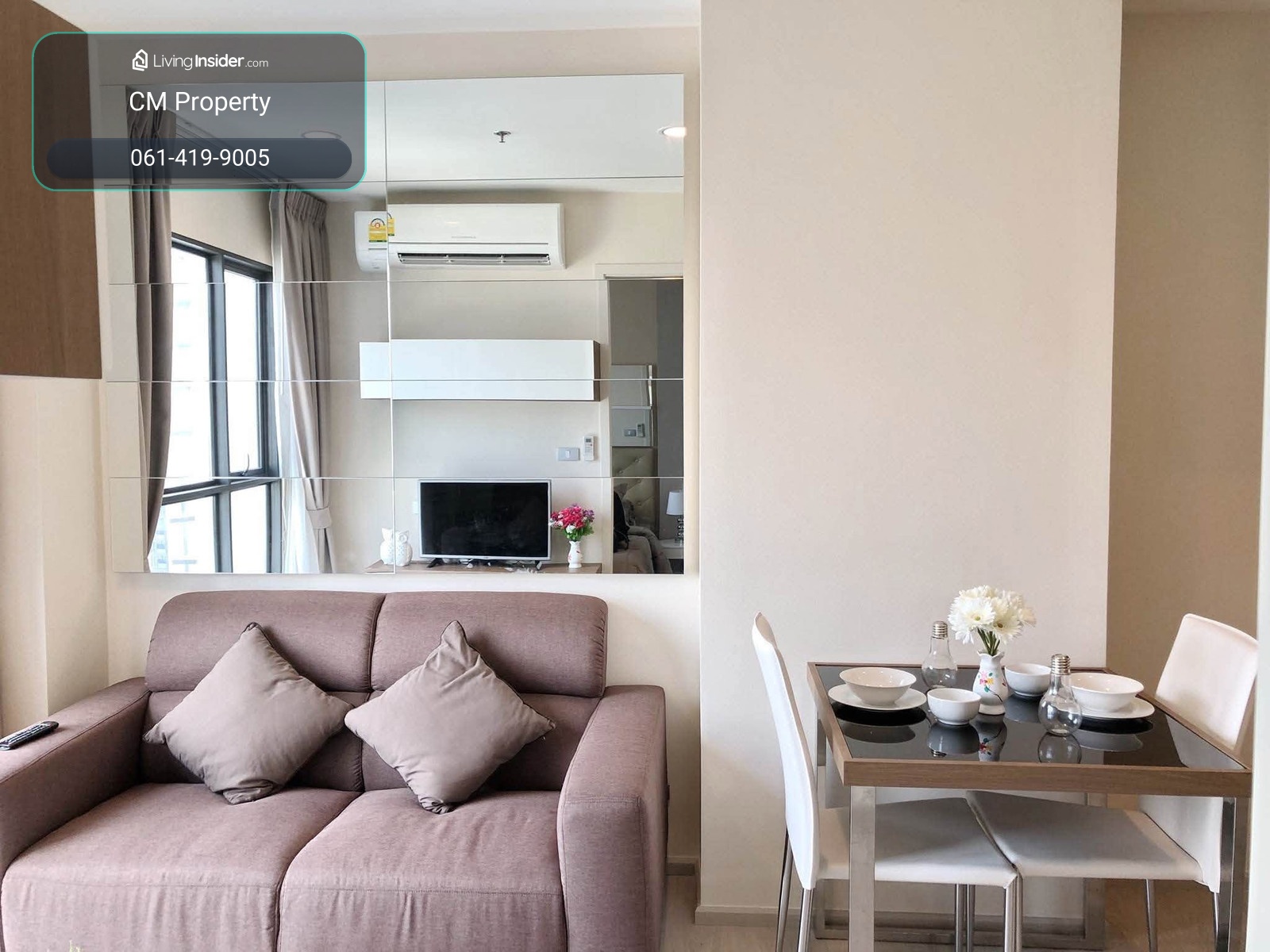 High floor city view | Room ready to move in, near MRT Rama 9 – รูปที่ 3