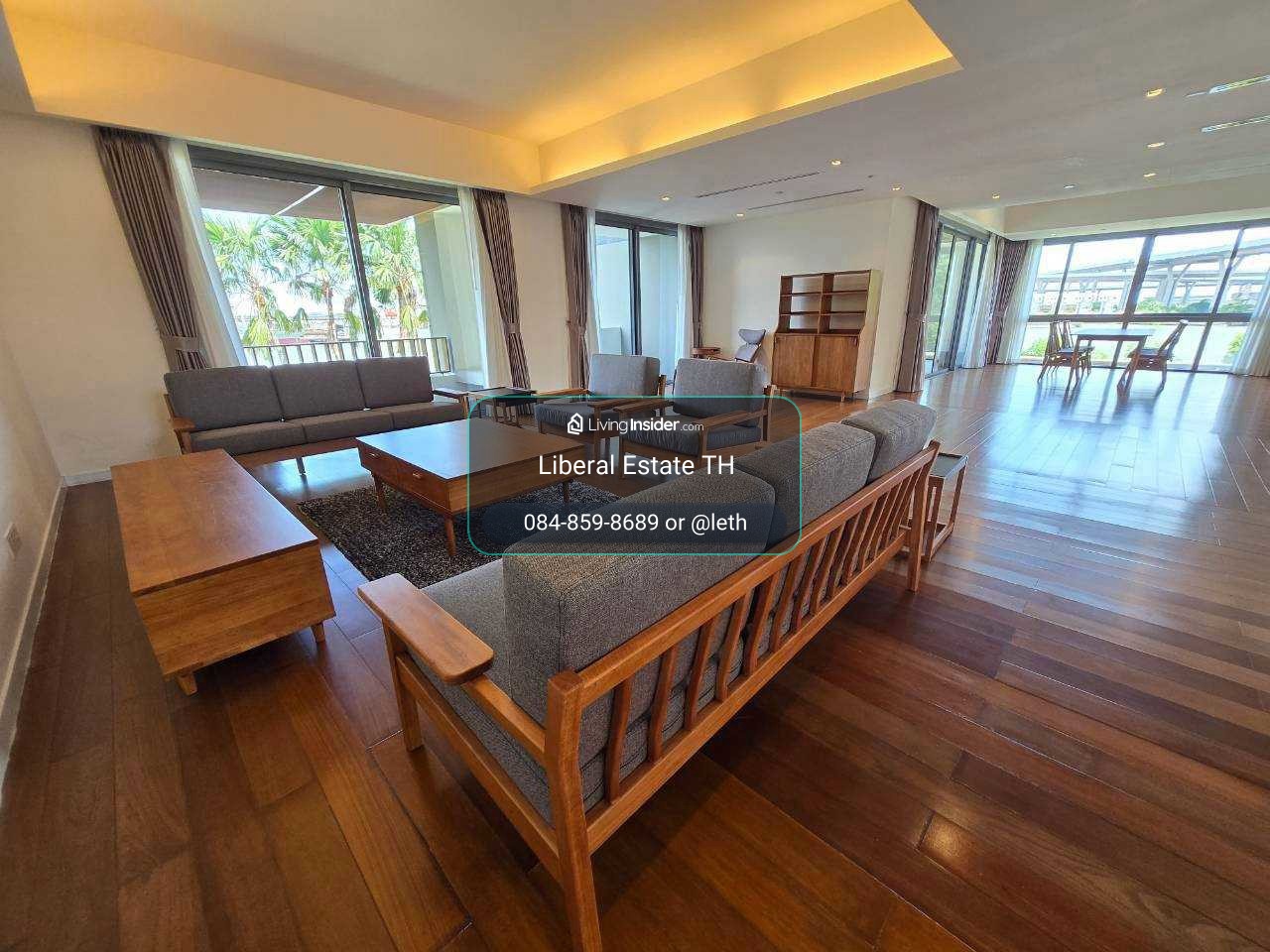 LTH16244 - Ultra-Luxury Triplex Condo FOR RENT The Pano Rama 3 | 441.30 sq.m. | 3 Beds | 4 Baths + Maid Room | Private Garden & Pool | River View | 220K/Month | คอนโดหรูให้เช่า พระราม 3 – รูปที่ 3