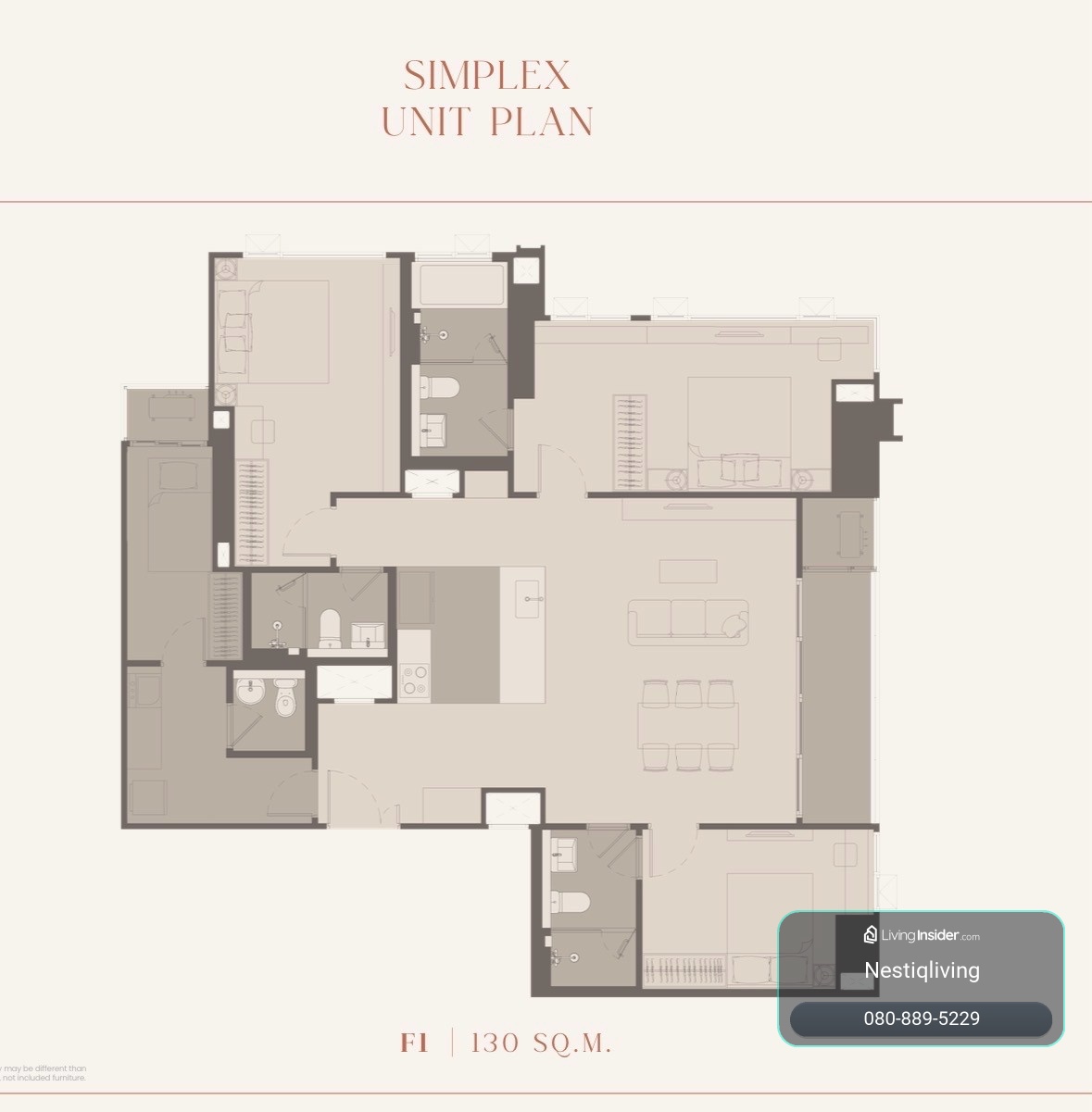 ❤️‍🔥Rare item unit 3 bed 4 bath 130 sqm. 24,900,000 ❤️‍🔥 FQ/TQ – รูปที่ 4