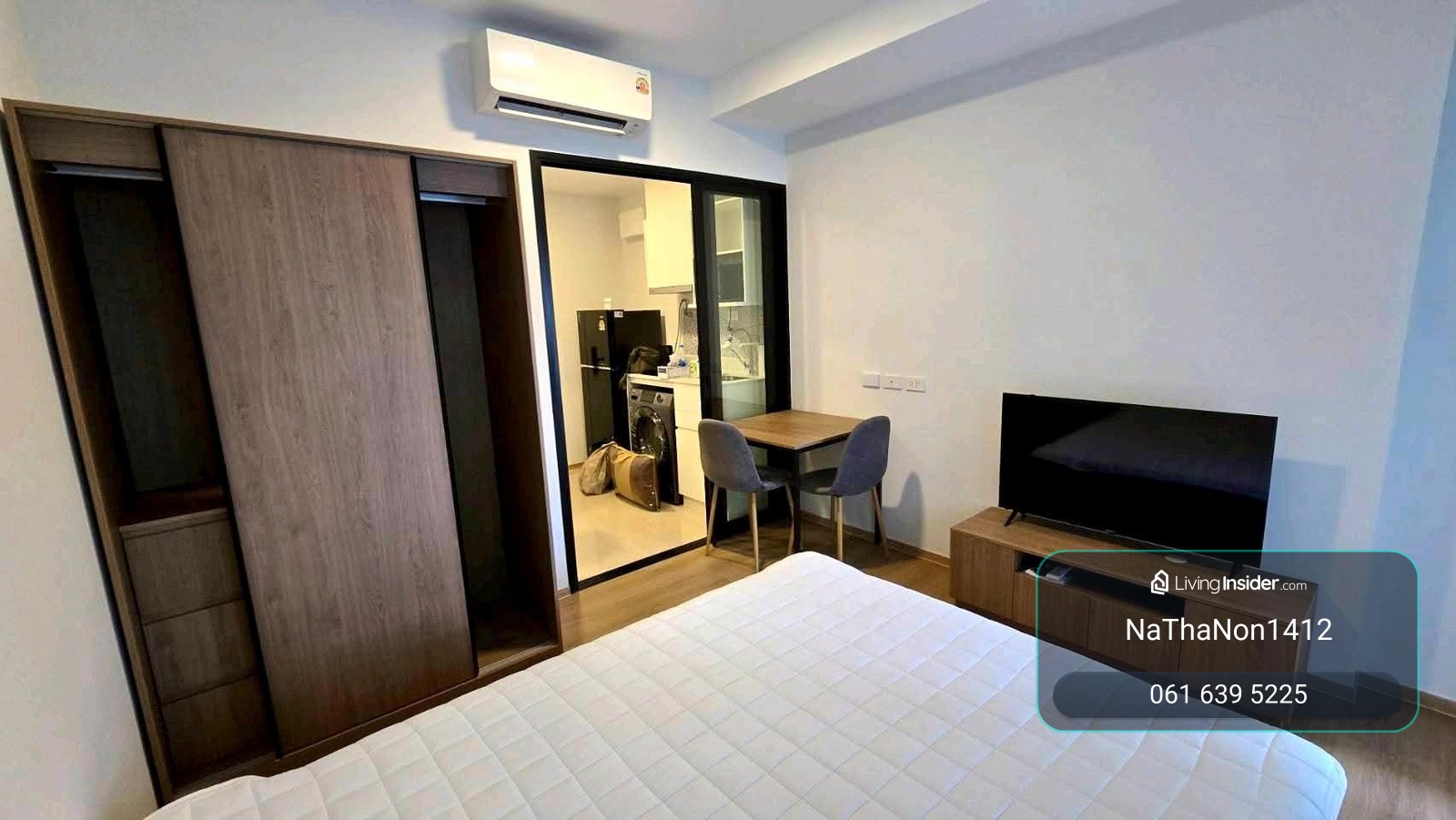 🏙️For rent, beautiful room, 5th floor, next to the garden and common area, fully furnished, electric, ready to move in, say hello 📱or Line : 0616395225 – รูปที่ 2