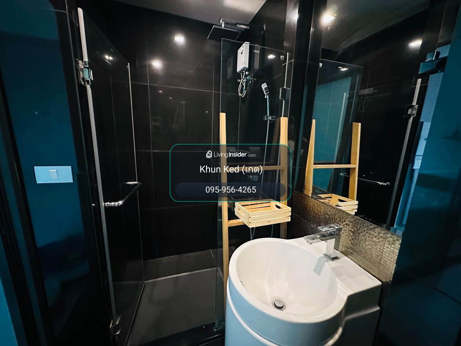 🟢 Condo for rent Rhythm Sukhumvit 36-38, Studio room 24 sq m, fully furnished + electrical appliances, high floor, city view ⎯ Near 🚆BTS Thonglor – รูปที่ 4