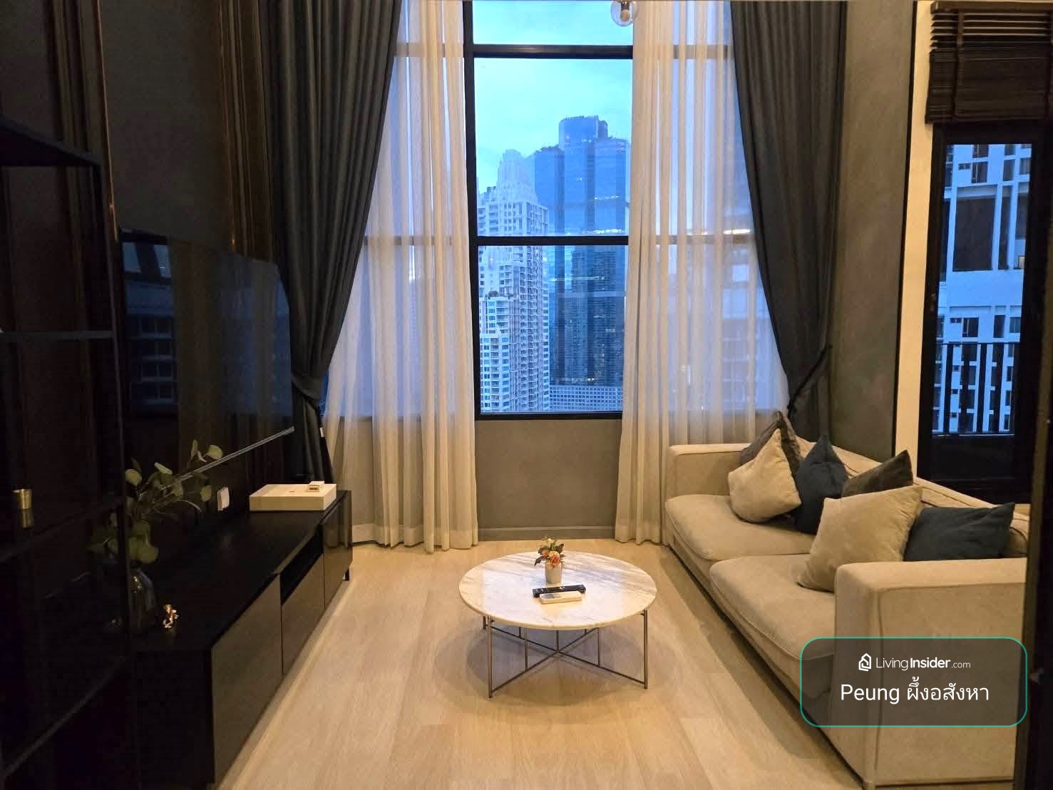 Duplex 1ห้องนอน 1น้ำ, ห้องมุม, รับ 6 เดือน, Knightsbridge Prime Sathorn, BTSช่องนนทรี – รูปที่ 2