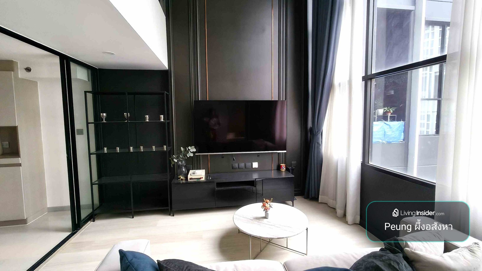 Duplex 1ห้องนอน 1น้ำ, ห้องมุม, รับ 6 เดือน, Knightsbridge Prime Sathorn, BTSช่องนนทรี – รูปที่ 3