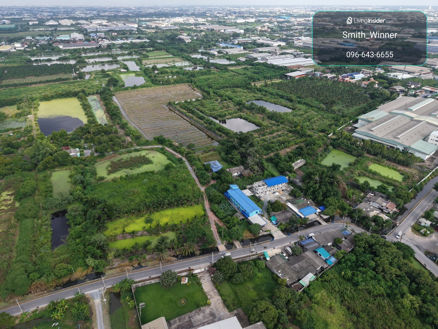 Large plot of land for sale, potential location Khae Rai - Ban Phaeo, Samut Sakhon, suitable for housing project • warehouse • warehouse • long-term investment, area 19 rai 3 ngan 98.8 sq m. 💰 Price 117,942,306 baht ▪️ 5.89 million baht per rai ▪️ average – รูปที่ 2