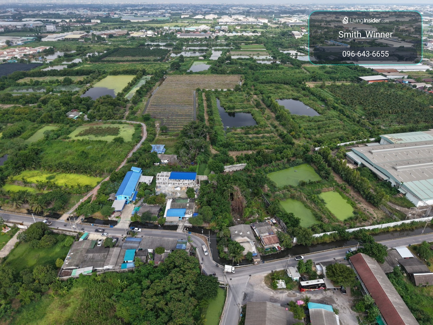 Large plot of land for sale, potential location Khae Rai - Ban Phaeo, Samut Sakhon, suitable for housing project • warehouse • warehouse • long-term investment, area 19 rai 3 ngan 98.8 sq m. 💰 Price 117,942,306 baht ▪️ 5.89 million baht per rai ▪️ average – รูปที่ 3