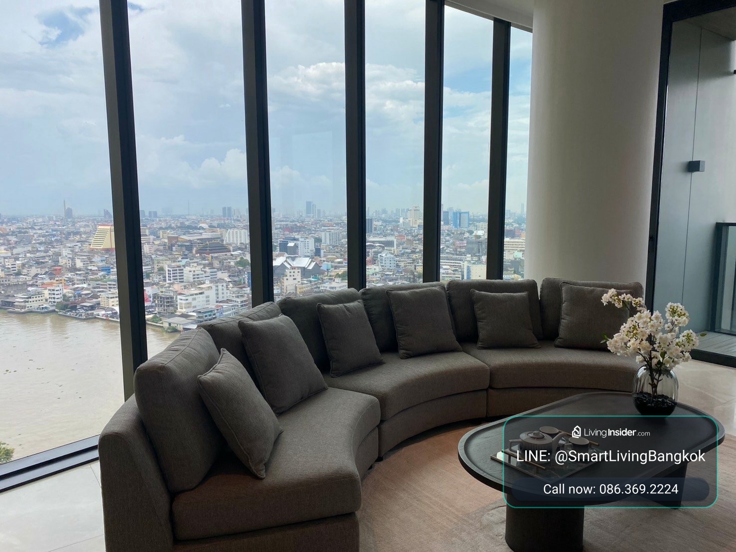 [LIVING INSIDER - THAI] ให้เช่าคอนโดหรูริมแม่น้ำเจ้าพระยา Banyan Tree Residences Riverside Bangkok 2 ห้องนอน 178 ตร.ม. วิวแม่น้ำพาโนรามา ใกล้ ICONSIAM  – รูปที่ 2