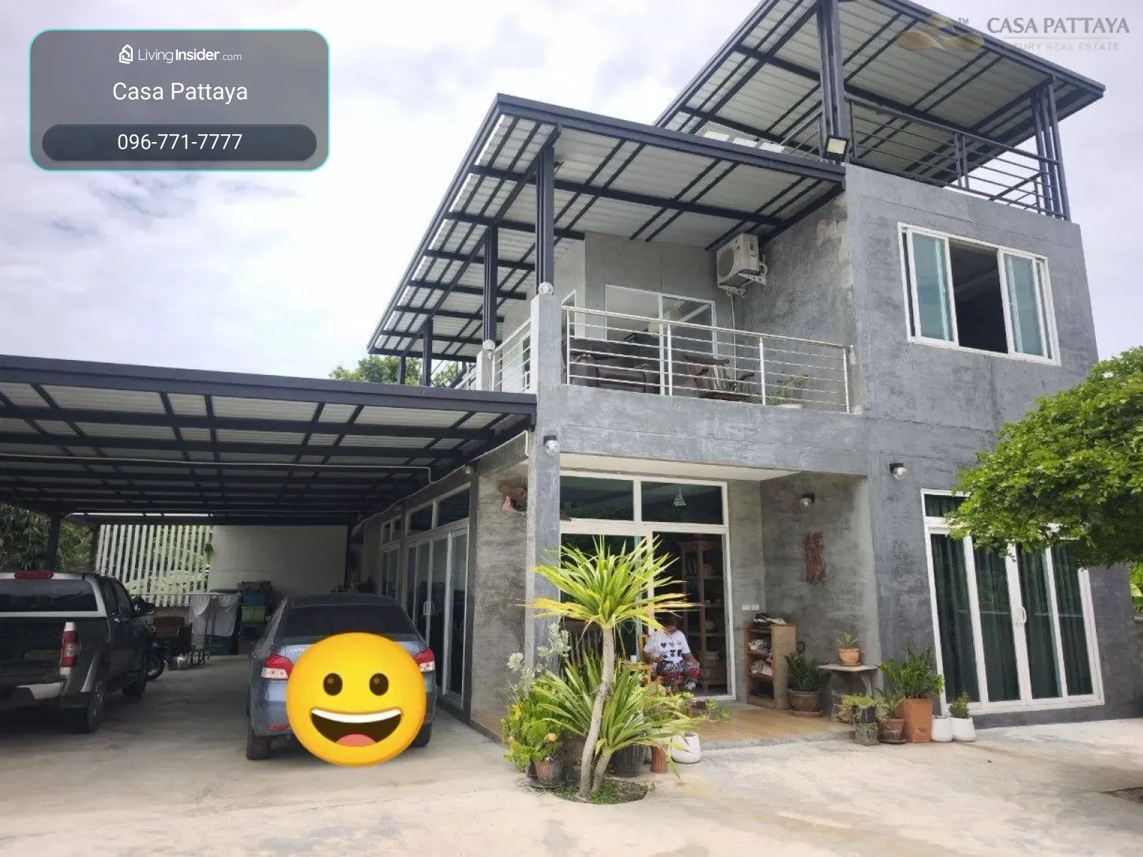 บ้านเดี่ยว 2 ชั้นพร้อมอยู่ มีระเบียงดาดฟ้า ทำเลส่วนตัวที่นาจอมเทียน – รูปที่ 2