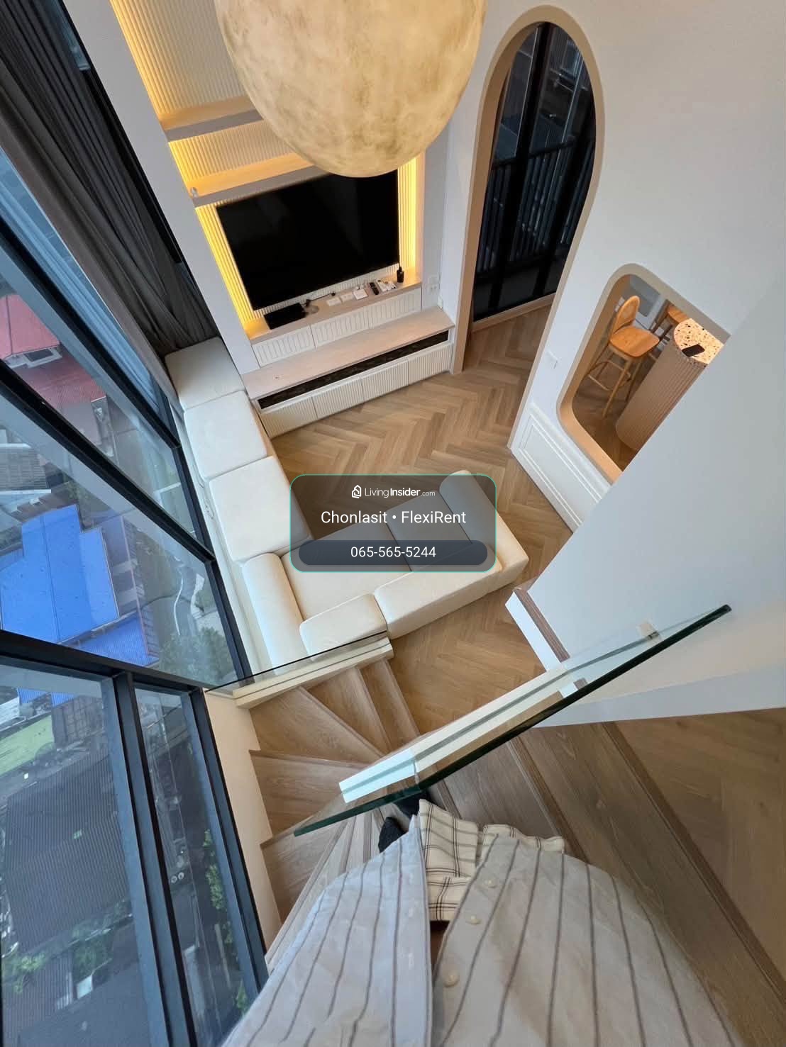 ✨ ให้เช่า Knightsbridge Space รัชโยธิน 🏙️ Duplex 2 ชั้น + ชั้นลอย | ห้องมุม | Built-in ทั้งห้อง ขนาด 50 ตร.ม. (รวมพื้นที่ชั้นลอย) 🛏️ 1 ห้องนอน | 1 ห้องน้ำ 🚆 ติด BTS พหลโยธิน 24 — อยู่หน้าคอนโดเลย – รูปที่ 4