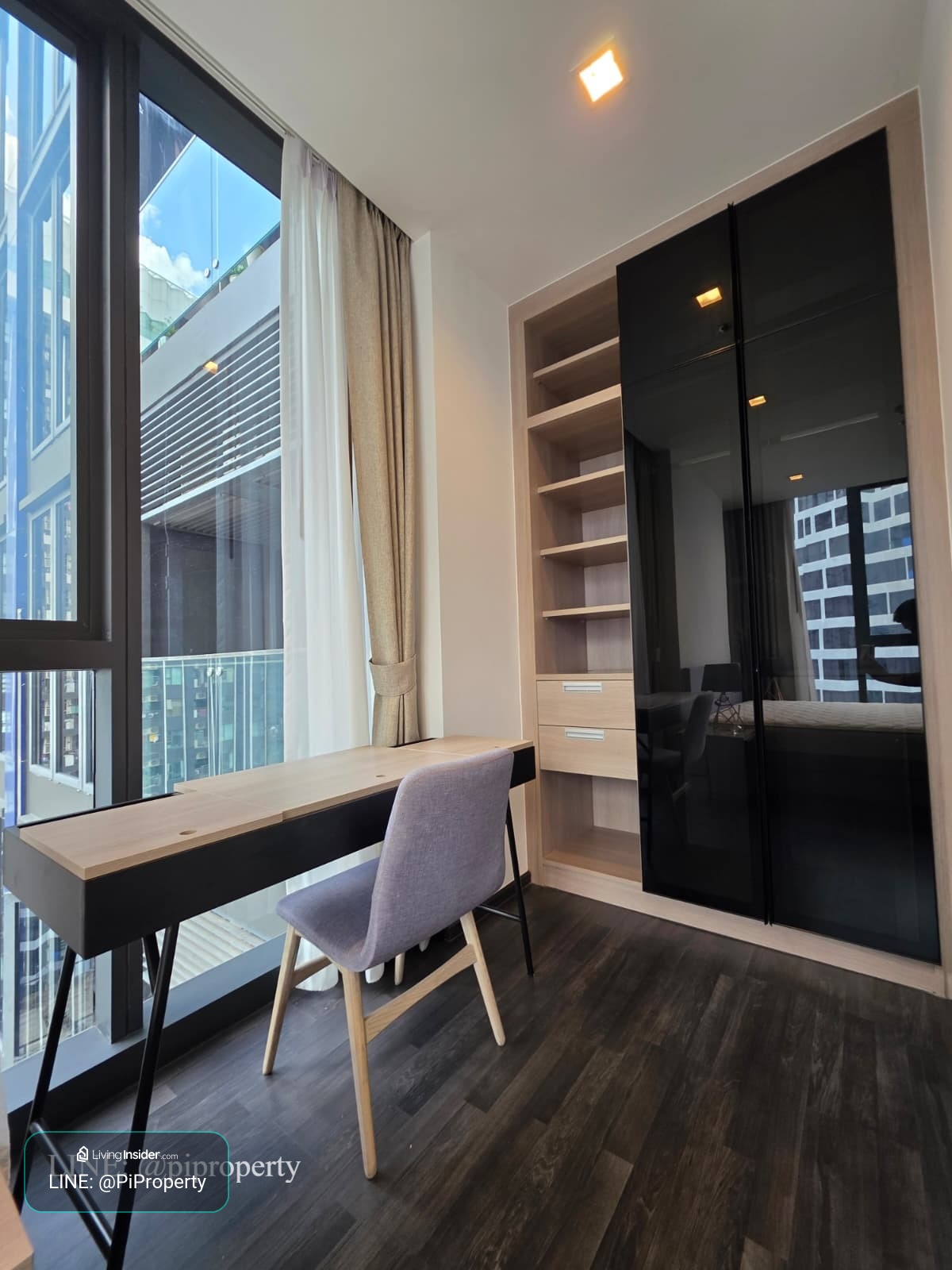 ให้เช่าห้องพัก 2 ห้องนอน ตกแต่งครบครัน ที่โครงการ THE LINE Asoke-Ratchada  – รูปที่ 2