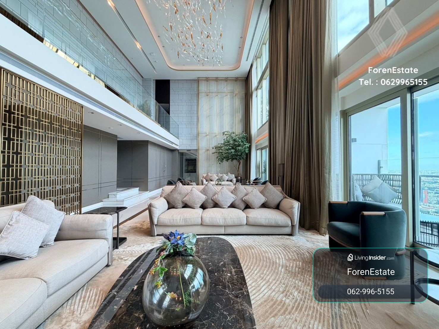 “คำว่า Penthouse มันยังไม่พอสำหรับห้องนี้…” นี่คือ Duplex Penthouse ขนาด 943 ตร.ม. บนชั้น 61–62 ชั้นสูงสุดของ The River และเป็น Residence แบบนี้เพียง ห้องเดียวในทั้งโครงการที่มี สระว่ายน้ำส่วนตัว Sky Lounge โซนปาร์ตี้ และ outdoor Jacuzzi ในห้องตัวเอง – รูปที่ 3