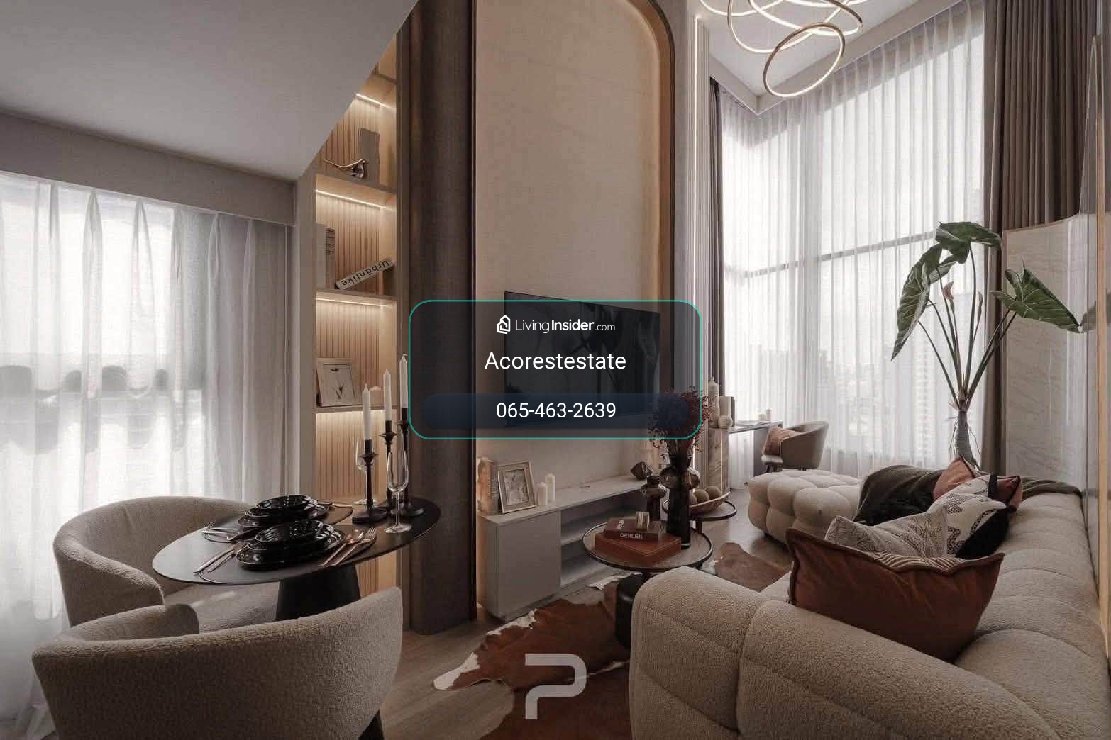 🌷 ให้เช่าคอนโด Soho Bangkok Ratchada ✨🌷Duplex 2 ห้องนอน | 1 ห้องน้ำ | ขนาด 48 ตรม. | ชั้น 15 – รูปที่ 3