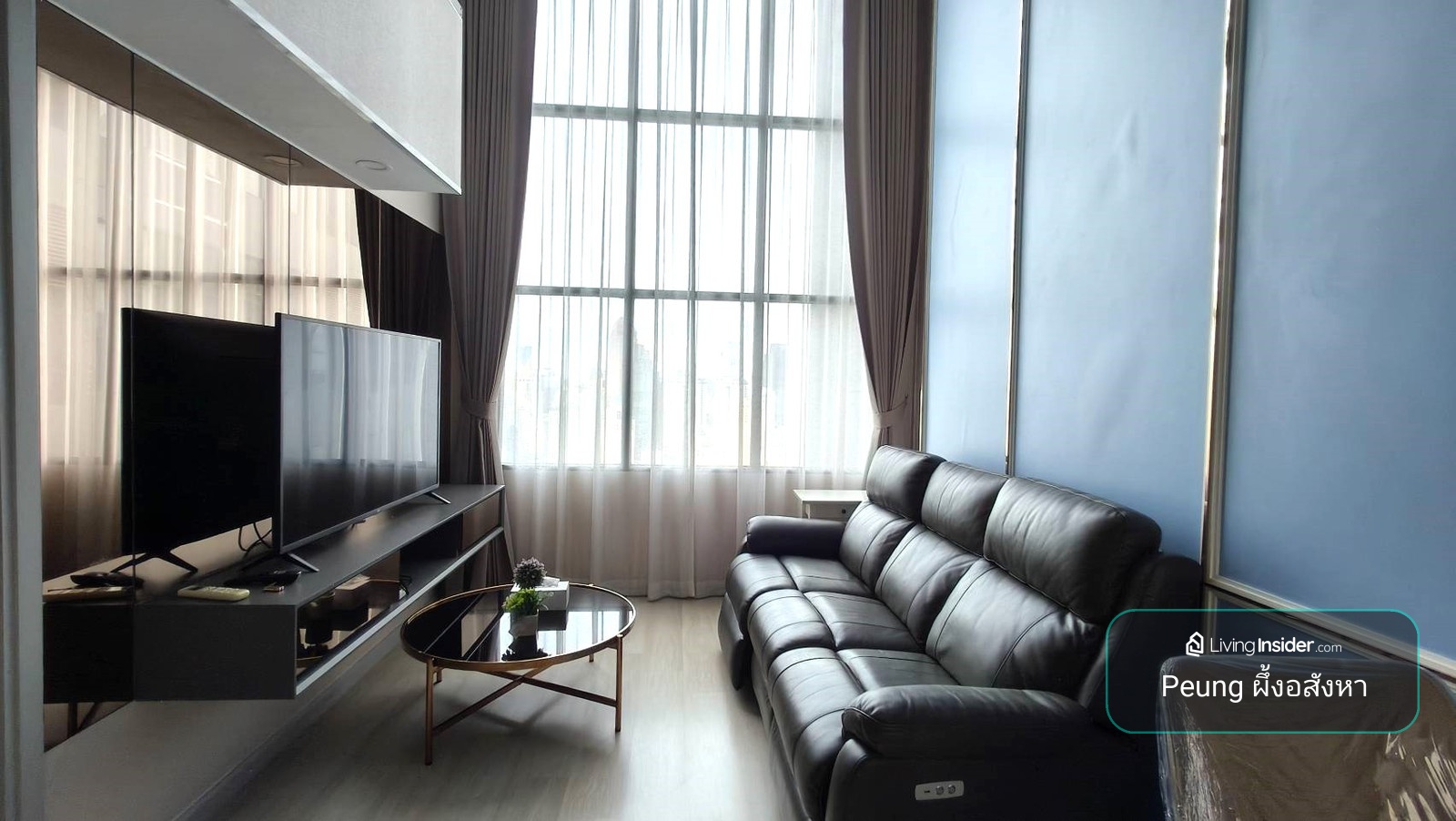 Duplex 1ห้องนอน 1ห้องทำงาน 1ห้องน้ำ, 44ตรม, รับ 6 เดือน, Knightsbridge Prime Sathorn, BTSช่องนนทรี – รูปที่ 4