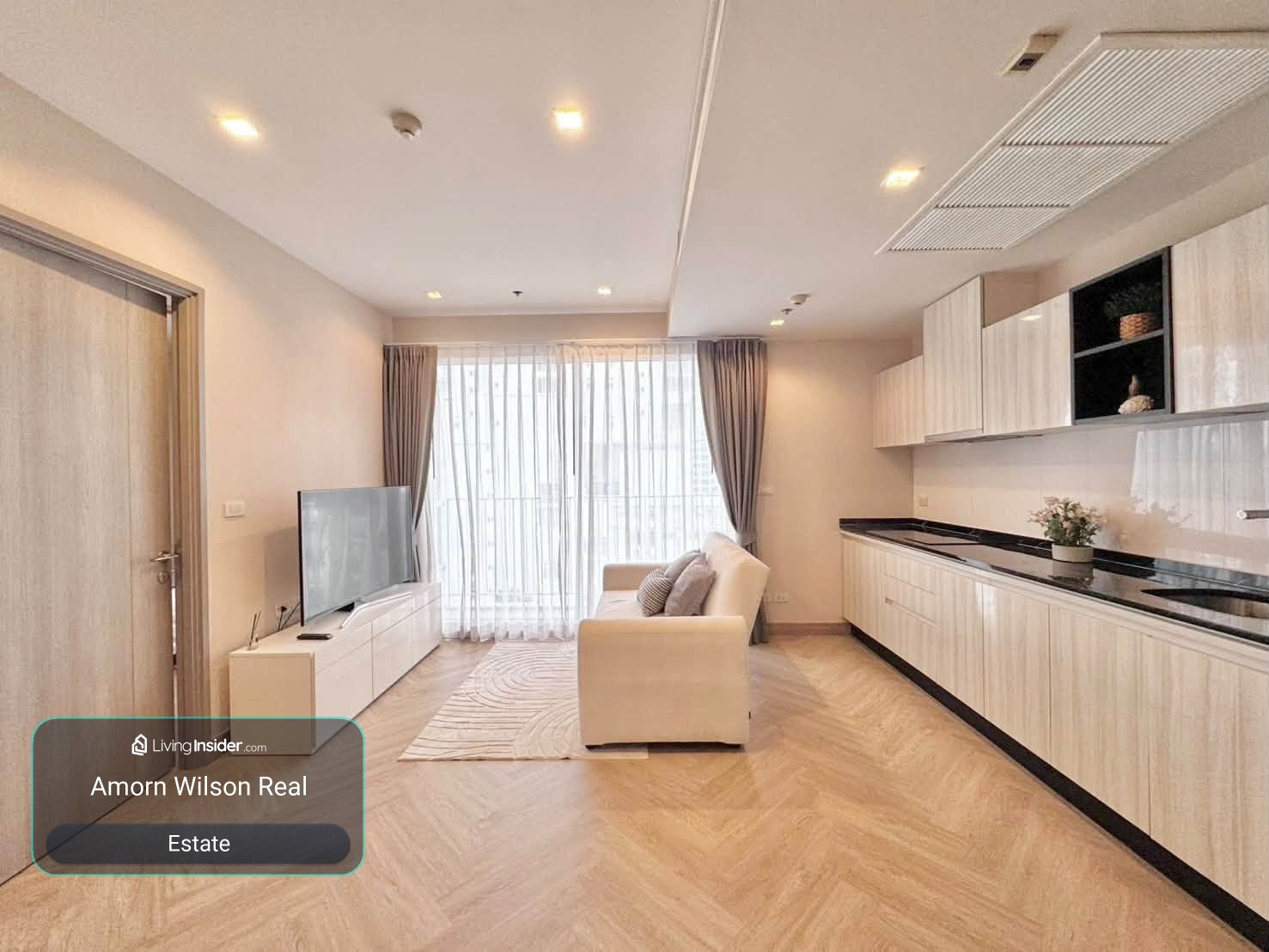 🏙️ ให้เช่า 𝗛𝗤 𝗧𝗛𝗢𝗡𝗚𝗟𝗢𝗥 𝗕𝗬 𝗦𝗔𝗡𝗦𝗜𝗥𝗜 | ชั้น 12 | 43 ตร.ม. | ห้องตกแต่งใหม่ ✨ | ใจกลางทองหล่อ ติด Tops Marché Thonglor – รูปที่ 2
