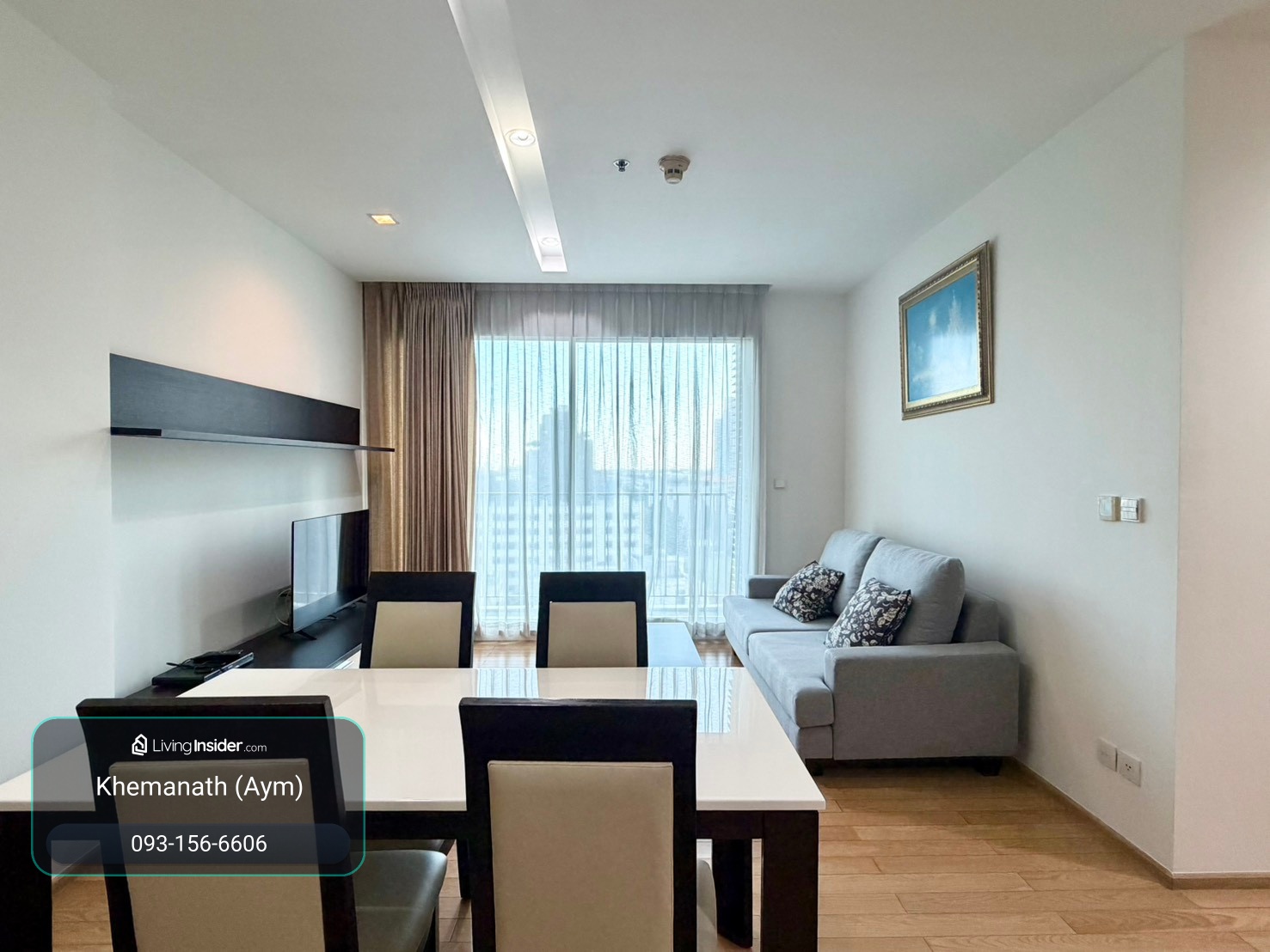 🏙️ Condo for rent Siri at Sukhumvit | Size 70 sq m. 2 bedrooms, 2 bathrooms, 1 place to relax | 11th floor, pool view, fully furnished, ready to move in, rent only 45k🔥 – รูปที่ 2