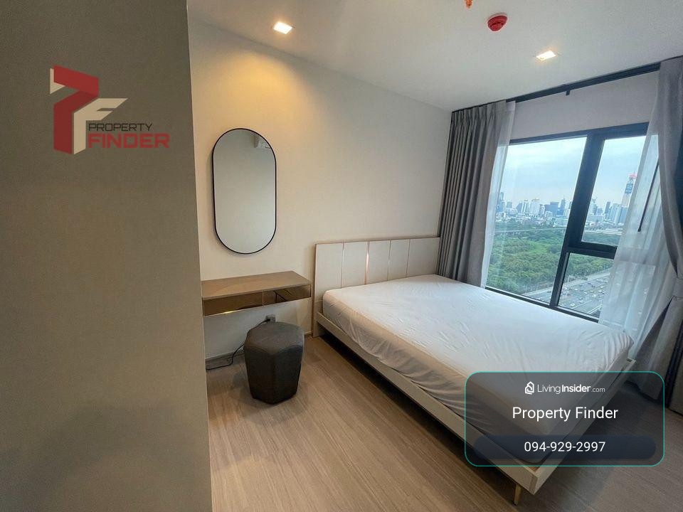 Rds-0189 Condo for rent Life Asoke Hype : Airy, comfortable room with a beautiful view and full furnishings. – รูปที่ 3