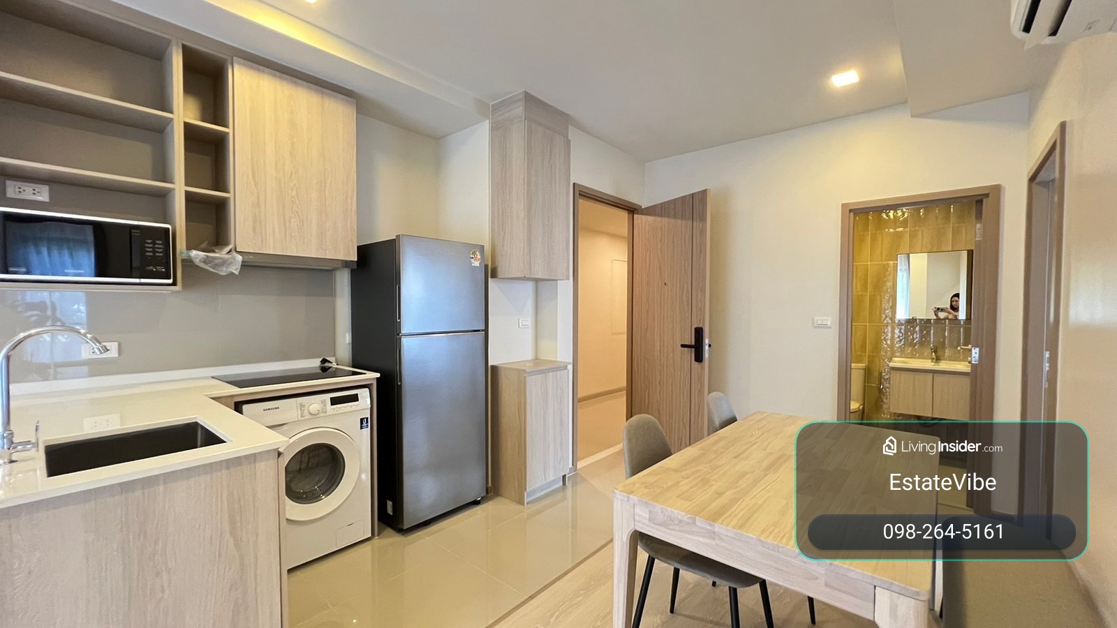 📍ขายด่วน 🐶Pet-Friendly🐱✨Pynn Pridi 20✨ 2 ห้องนอน 2 ห้องน้ำ ขนาด 58 ตร.ม ใกล้ BTS / MRT พระโขนง (1.7 กม.) Tel.0982645161  – รูปที่ 3