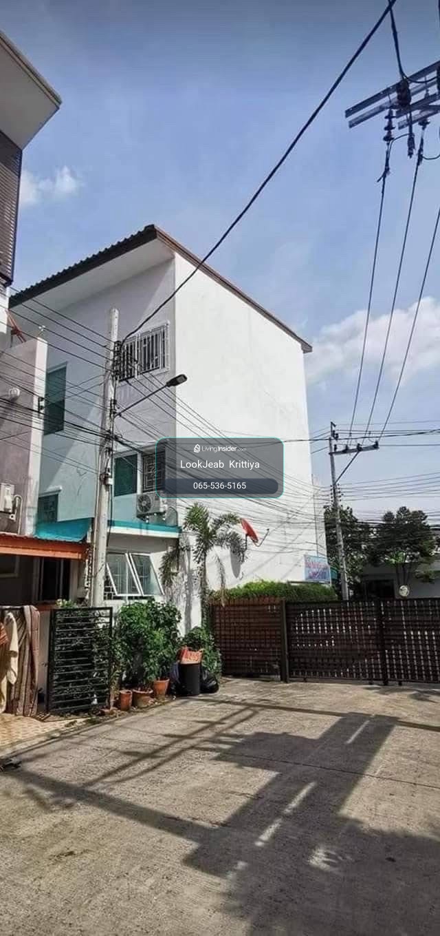 ทาวน์โฮมห้องมุม 3.5 ชั้น 4 ห้องนอน ใกล้เมืองทองฯ เช่า 25K / ขาย 3.599M 📞 065-536-5165 – รูปที่ 2